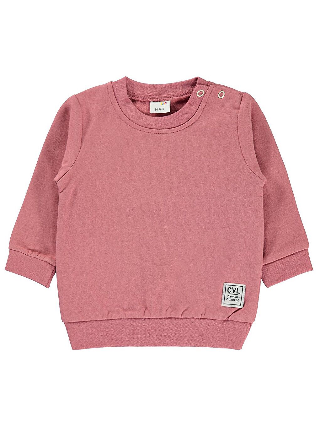 Civil Gülkurusu Baby Bebek Sweatshirt 6-18 Ay Gül Kurusu