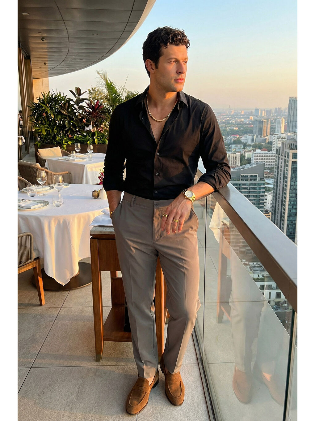 Gri Kiran Premium Ütü Gerektirmeyen Erkek Kumaş Pantolon-2