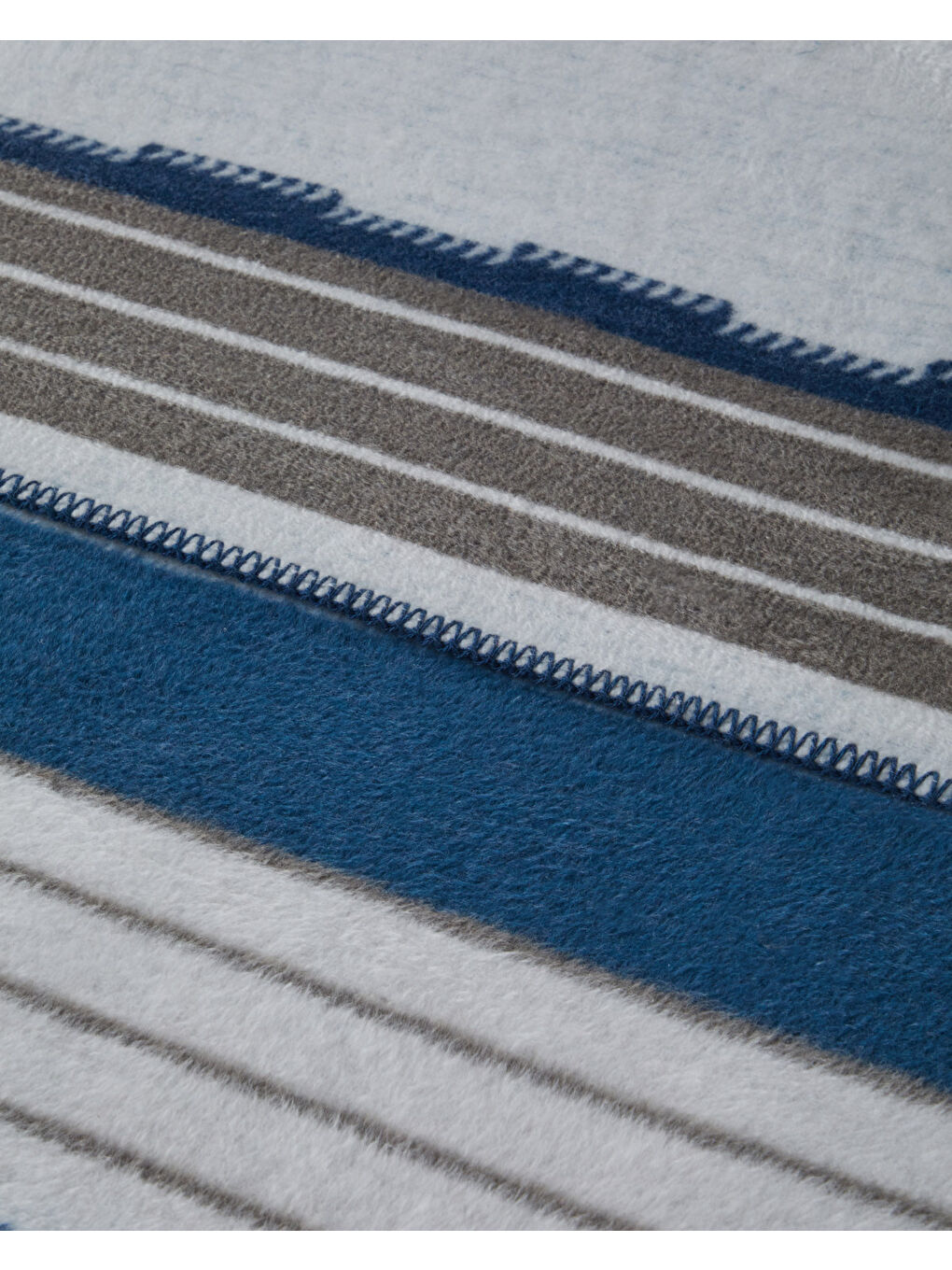 Fancy Line Pamuk Akrilik Tek Kişilik Battaniye 150x200 cm Mavi-2