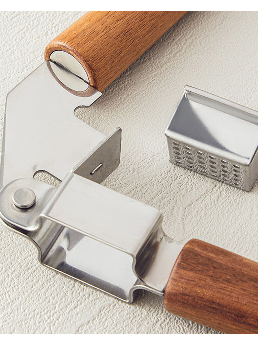 Kahverengi Woody Garlic Çelik Sarımsak Ezici Mutfak Gereci Kahve-2