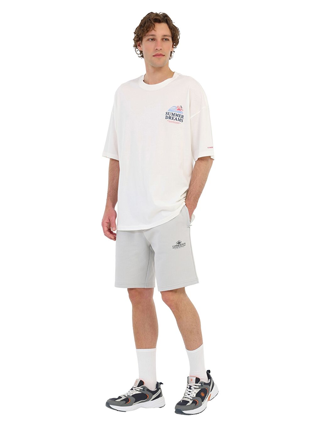 Beyaz Erkek Kısa Kol T-Shirt-2