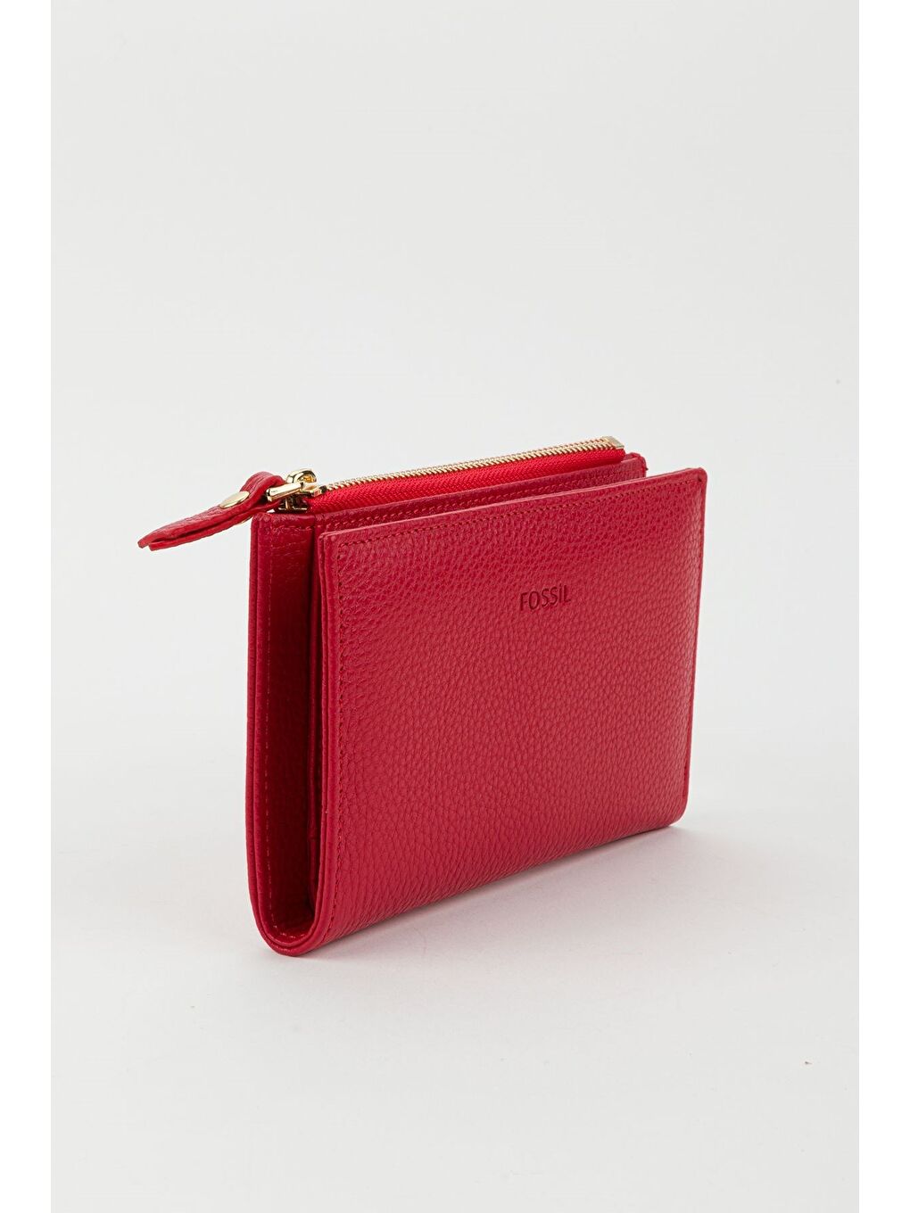 Kırmızı Kutulu Hakiki Deri Mürdüm Orta Boy Kadın El Portföyü Kartlık Cüzdan