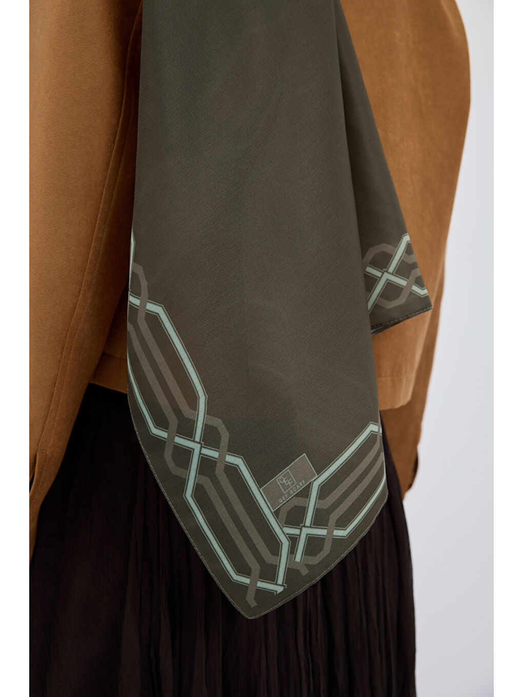 Pamuk Twill Şal İnterlock Yağ Yeşili-3