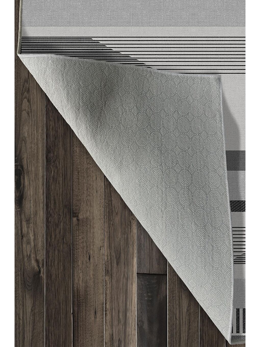 Gri Dekoratif Özel Tasarım Yıkanabilir, Modern Halı  160x230-5