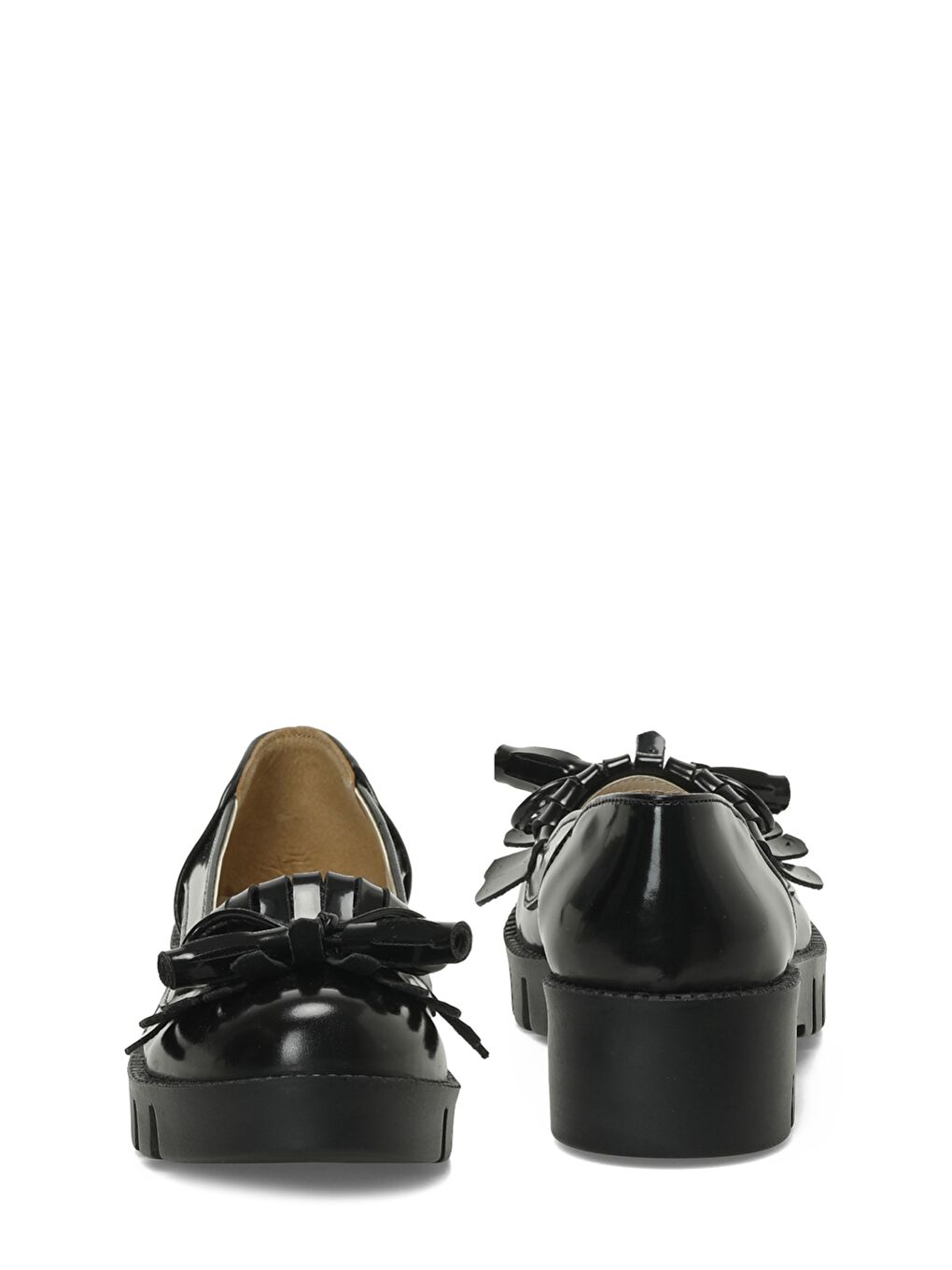 BAM100 F 5PR Siyah Kız Çocuk Babet 813-4