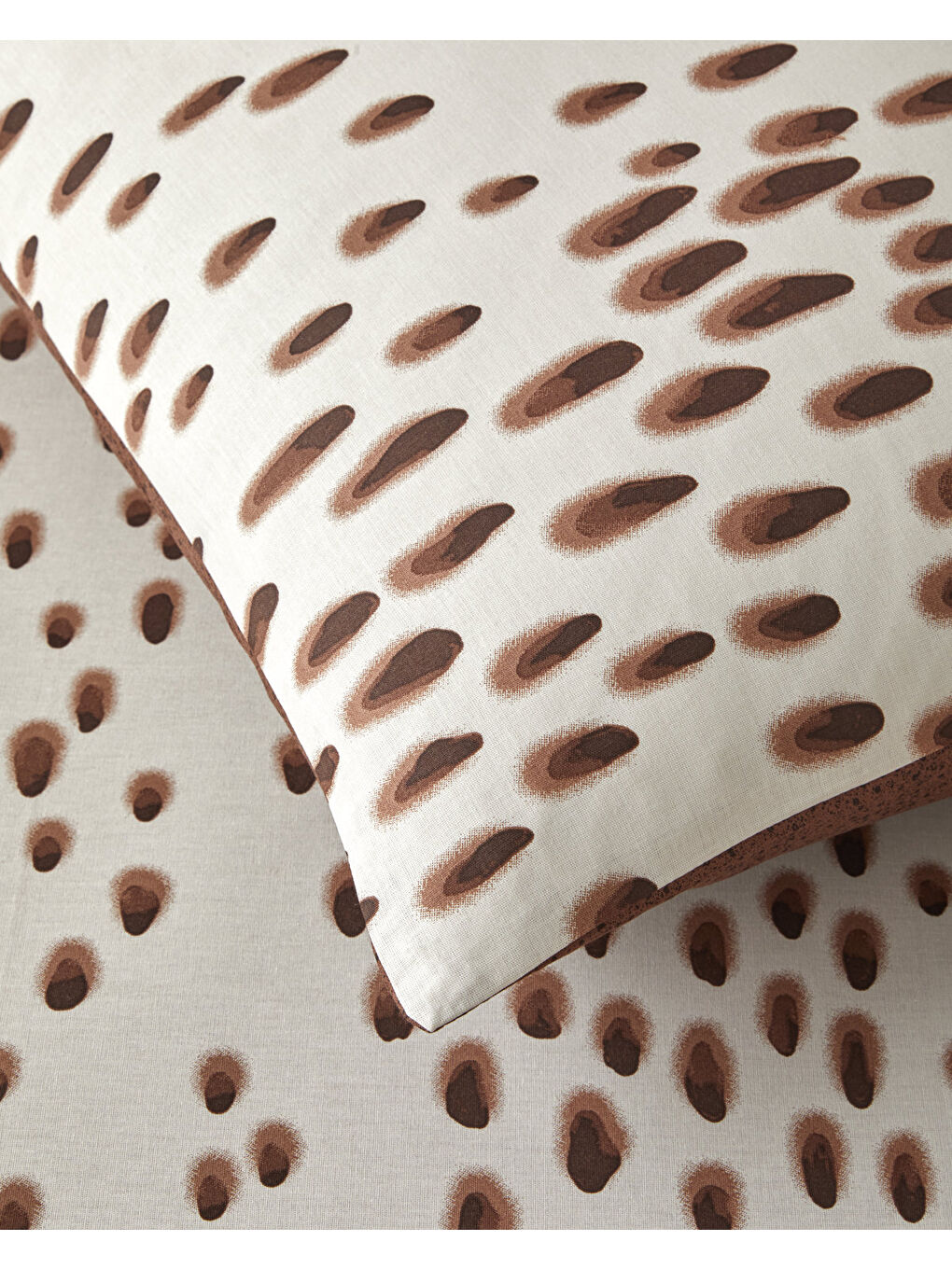 Cheetah Charm Pamuk Çift Kişilik Nevresim Takımı 200x220 cm Kahverengi-4