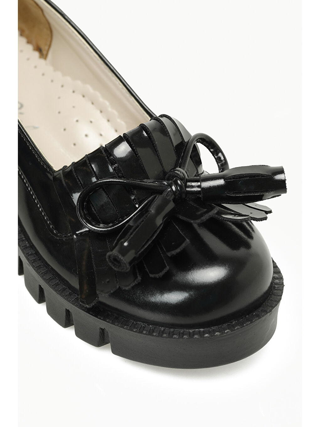 BAM100 F 5PR Siyah Kız Çocuk Babet 813-6