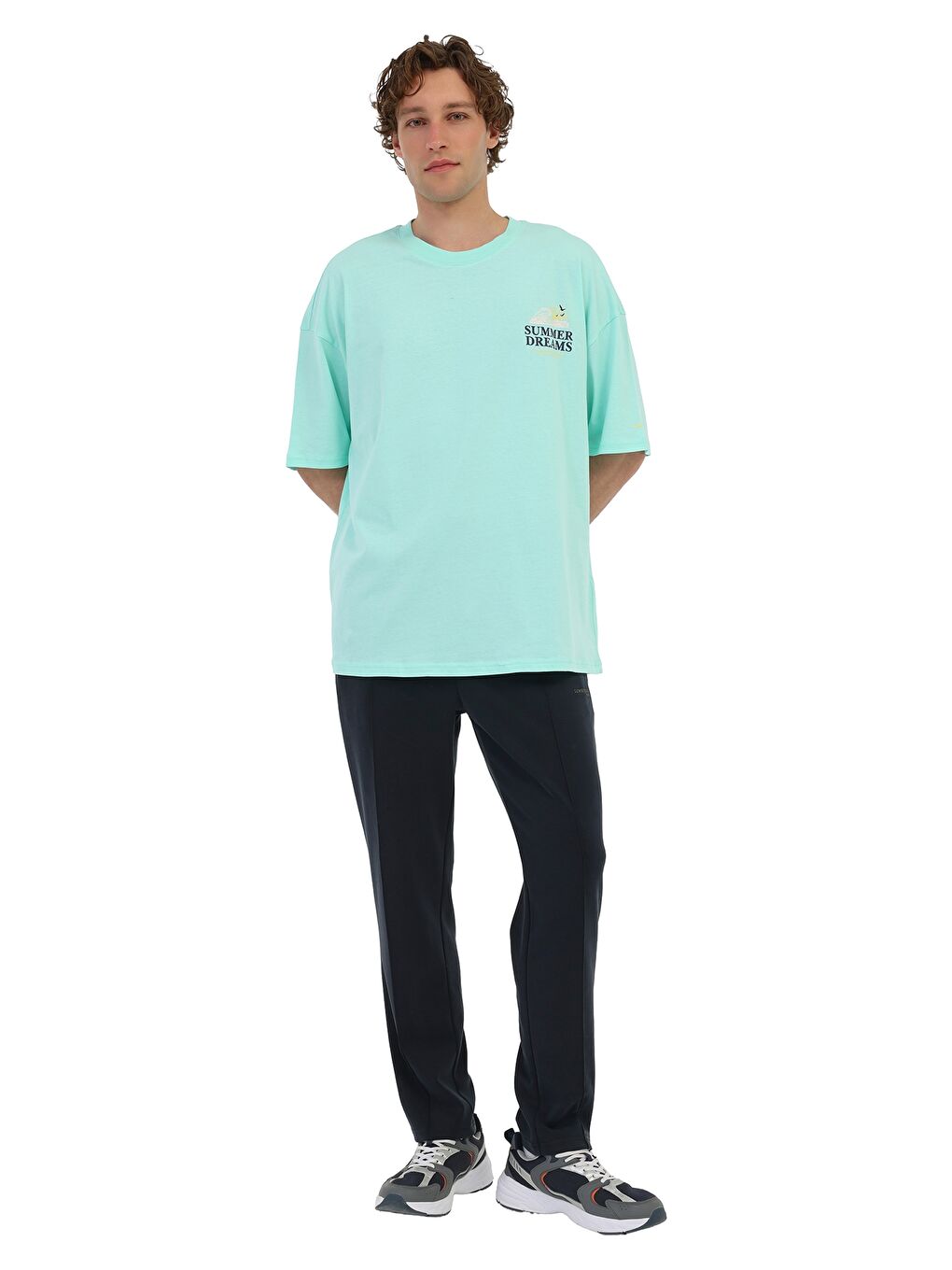 Yeşil Erkek Kısa Kol T-Shirt-2