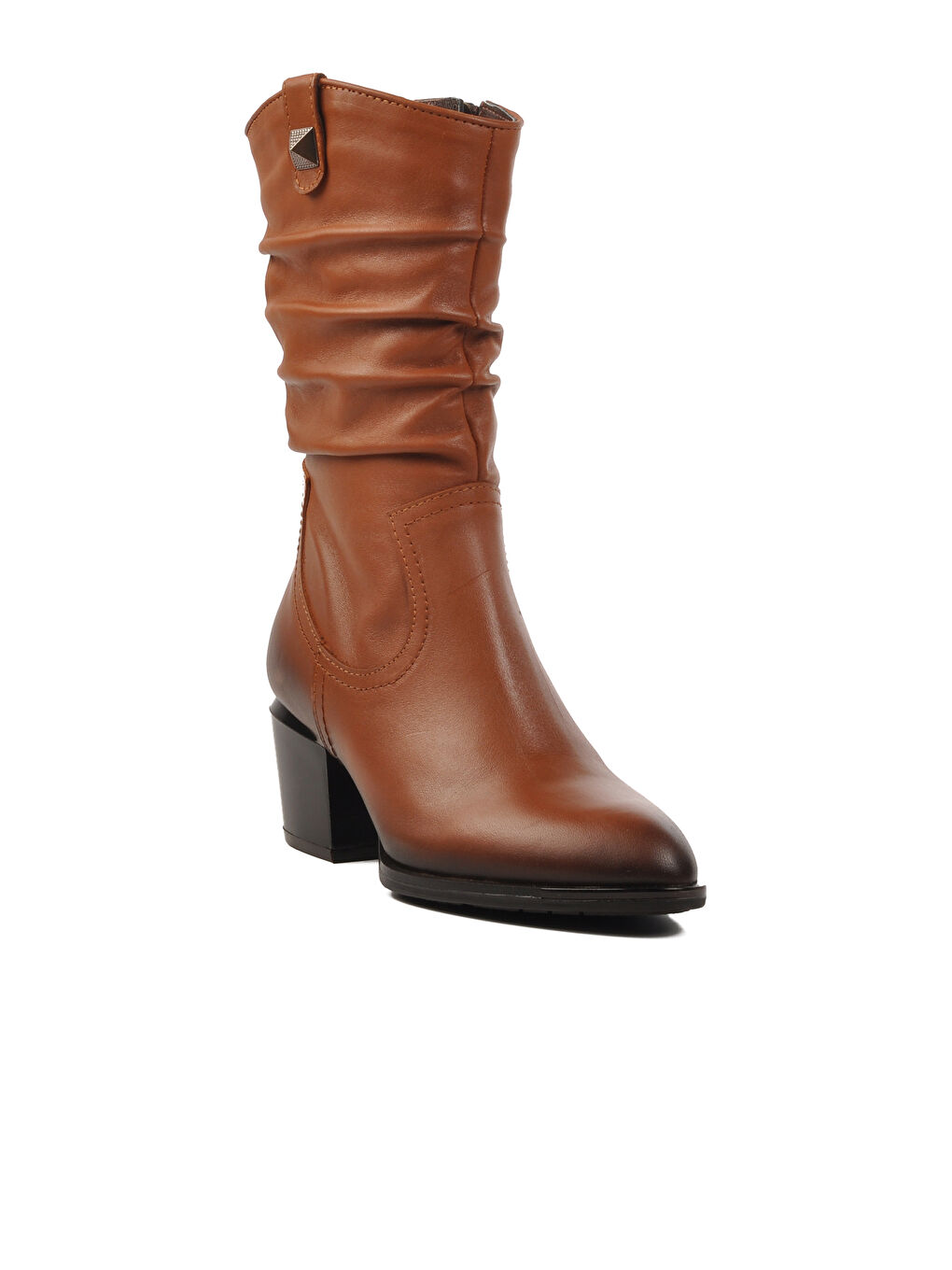 Kahverengi Taba Hakiki Deri Kadın Bot 1928157K Z-2