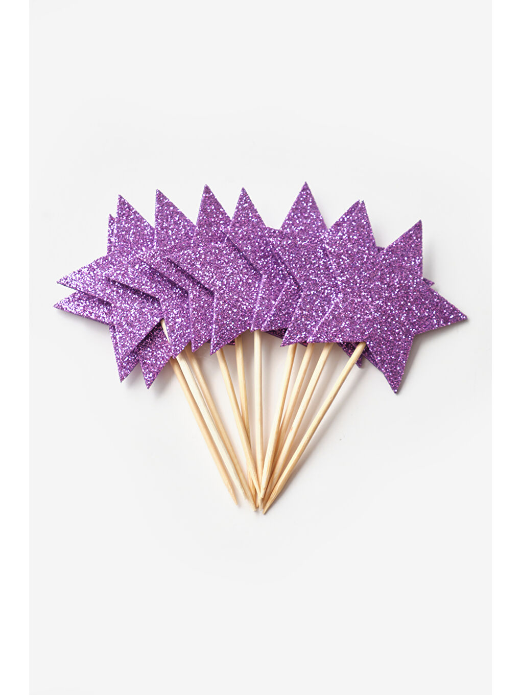 Lila Simli 10'lu Yıldız Kürdan Set