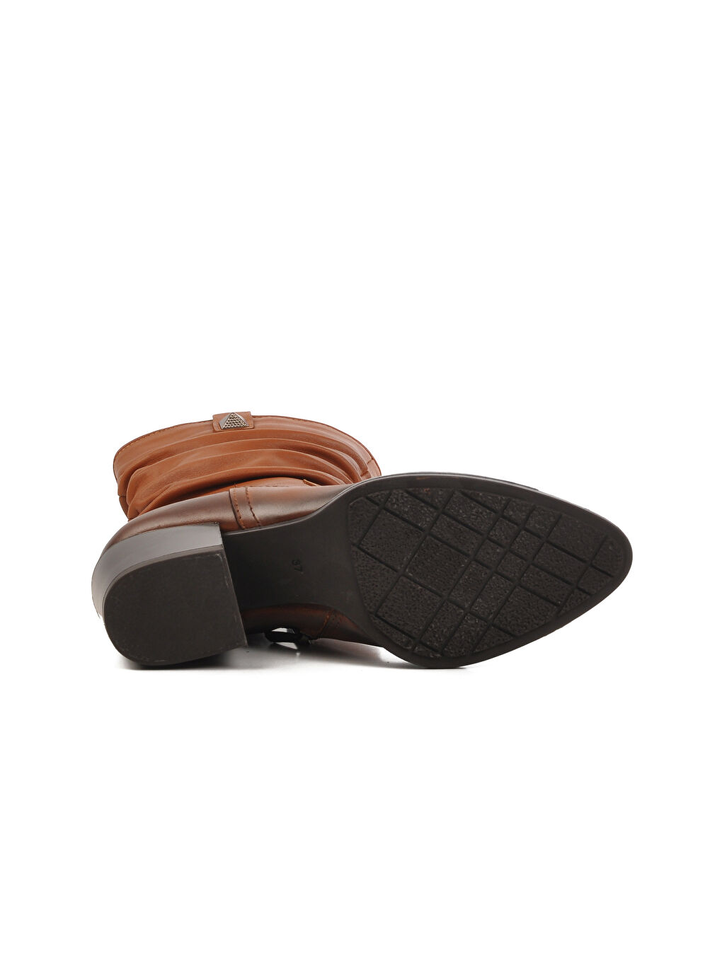 Kahverengi Taba Hakiki Deri Kadın Bot 1928157K Z-4