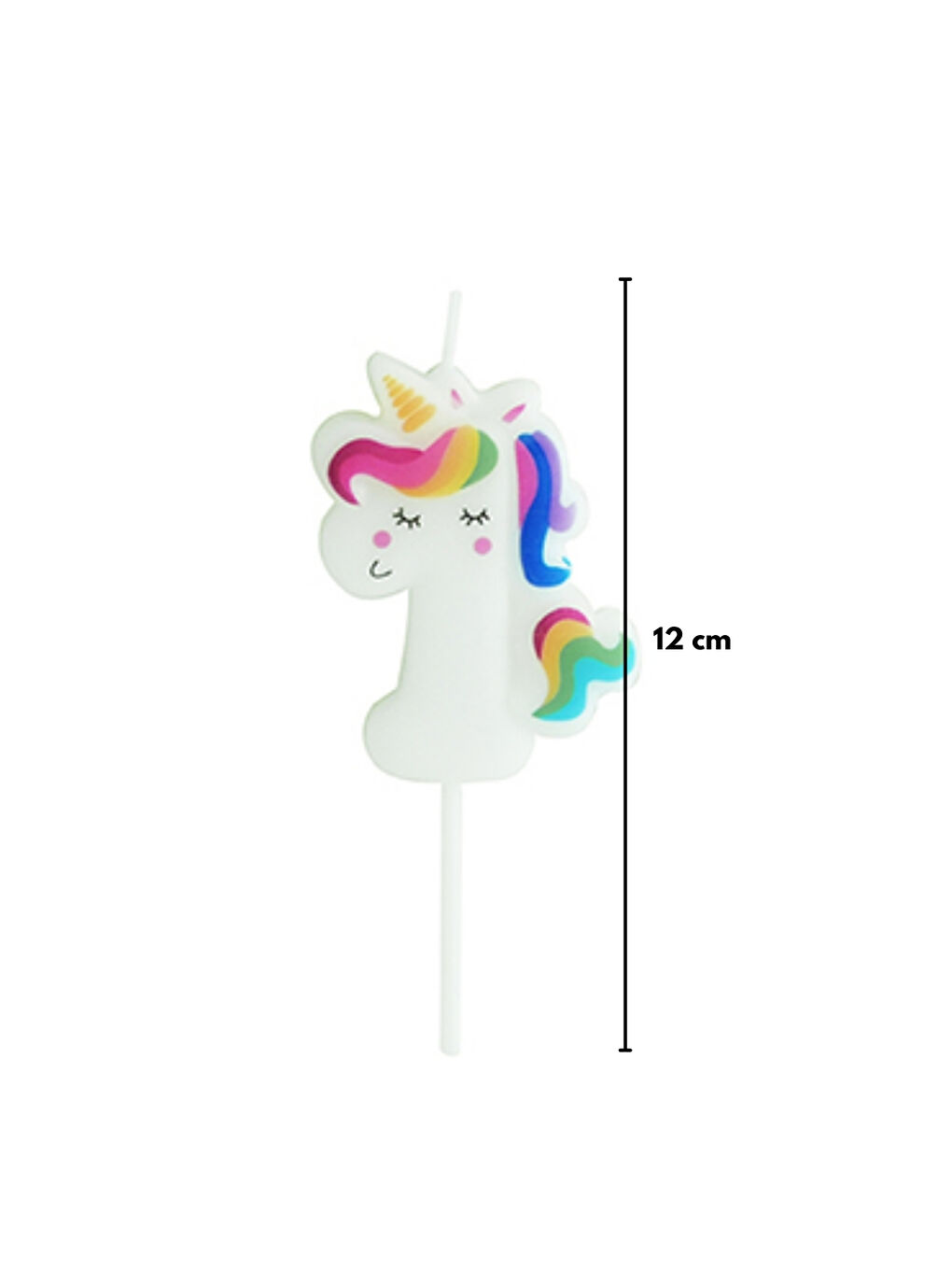 Beyaz 1 Rakamı Figür Parti Mumu-3