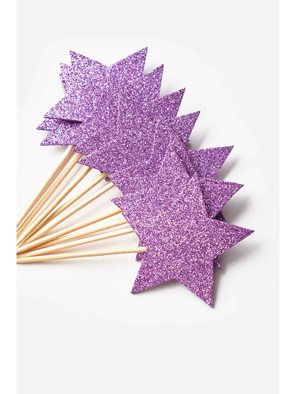 Lila Simli 10'lu Yıldız Kürdan Set-1