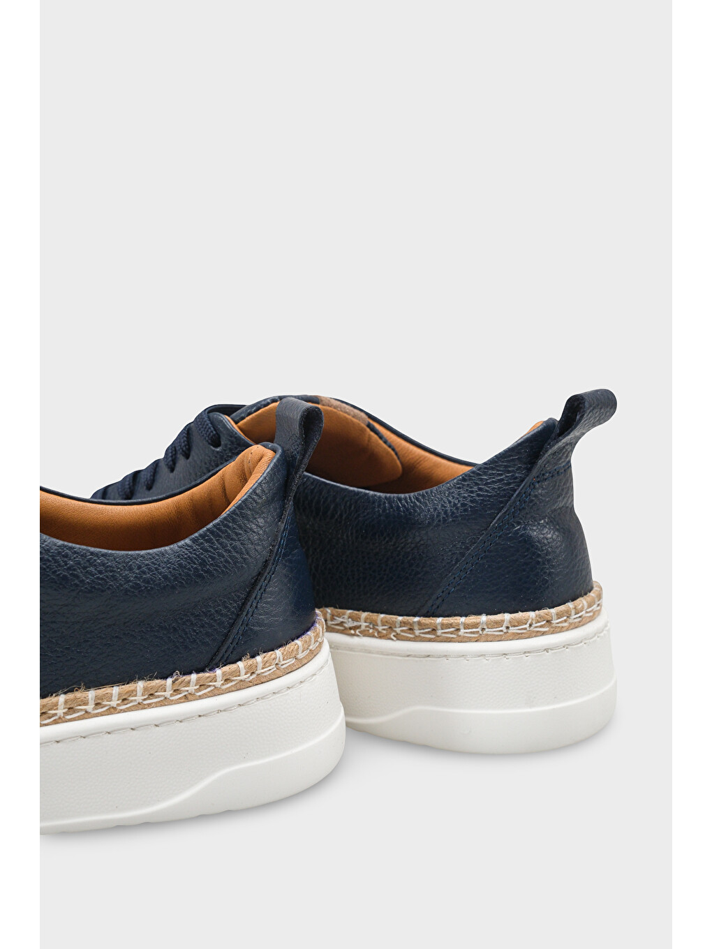 Lacivert Skippy Hakiki Der Süet Bağcıklı İçi Hakiki Deri Astarlı Erkek Günlük Sneaker Ayakkabı-5