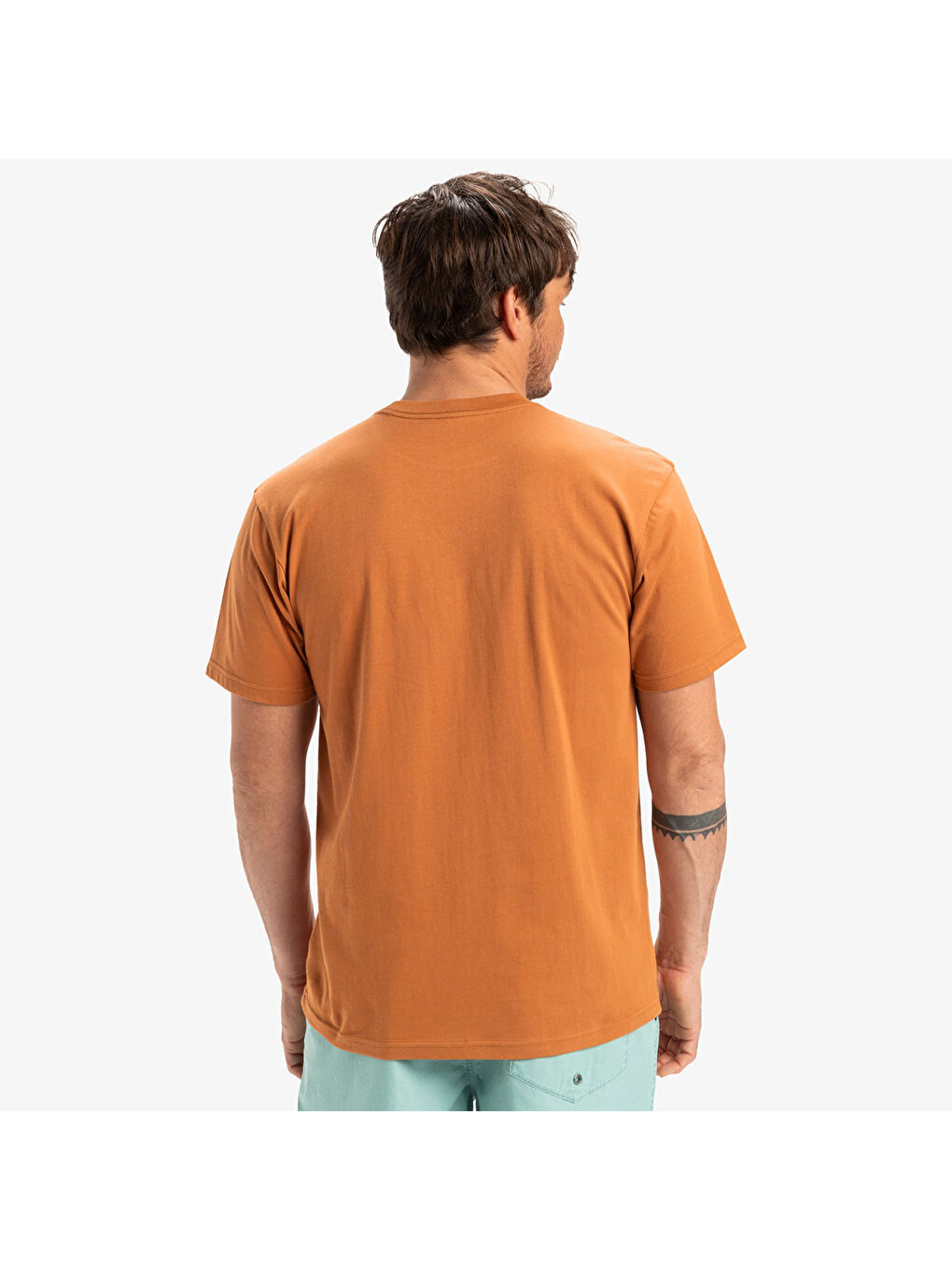 Evo Endless Type Erkek Turuncu Yuvarlak Yaka Tişört-3