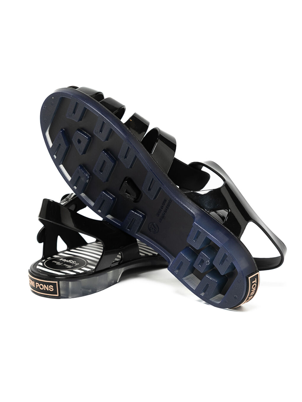 Siyah Kadın Sandalet Cuba 002- Black Shiny-4