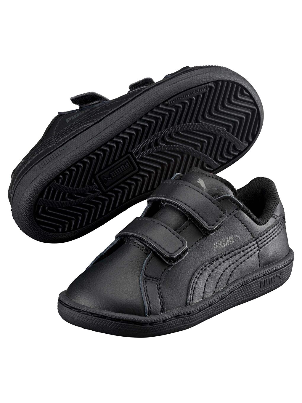 Siyah Smash Leather V Çocuk Ayakkabı-4