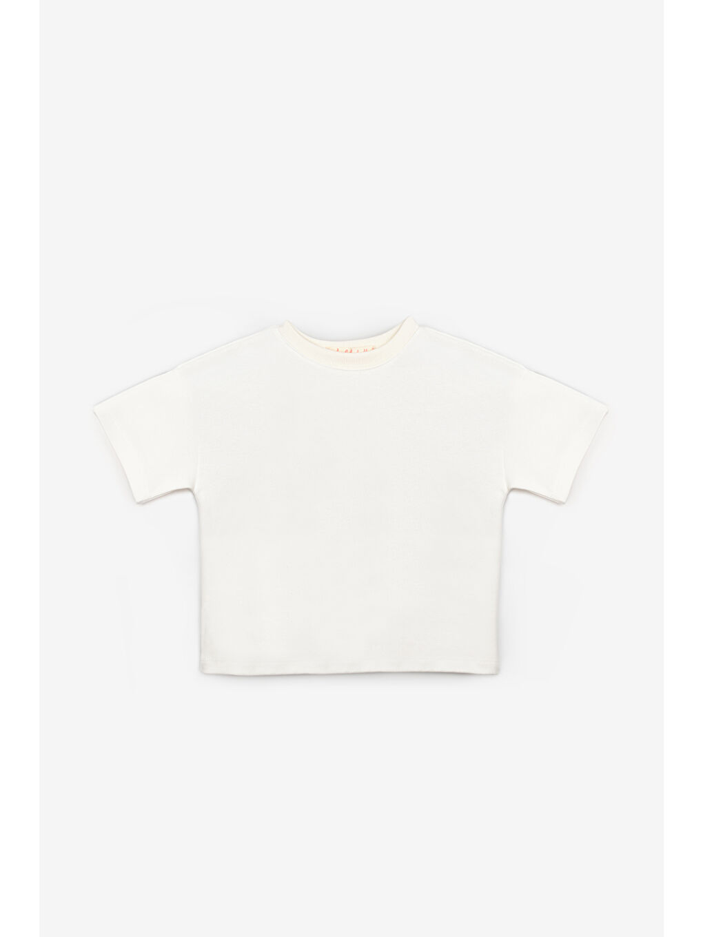Ekru Oversize Çocuk Tişört-3