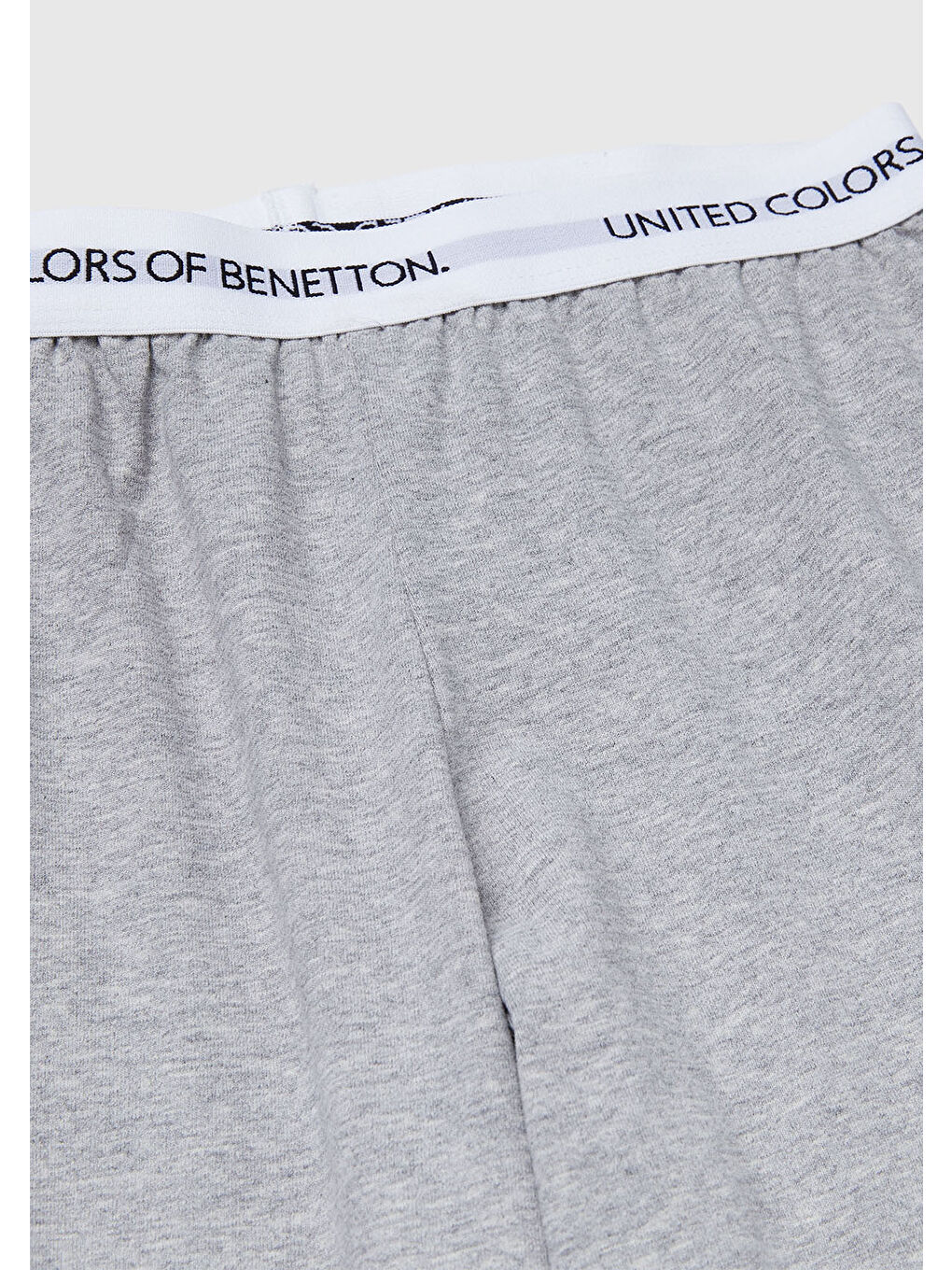 Erkek Çocuk Gri Melanj Logolu Düz Renk Pijama Takımı-2