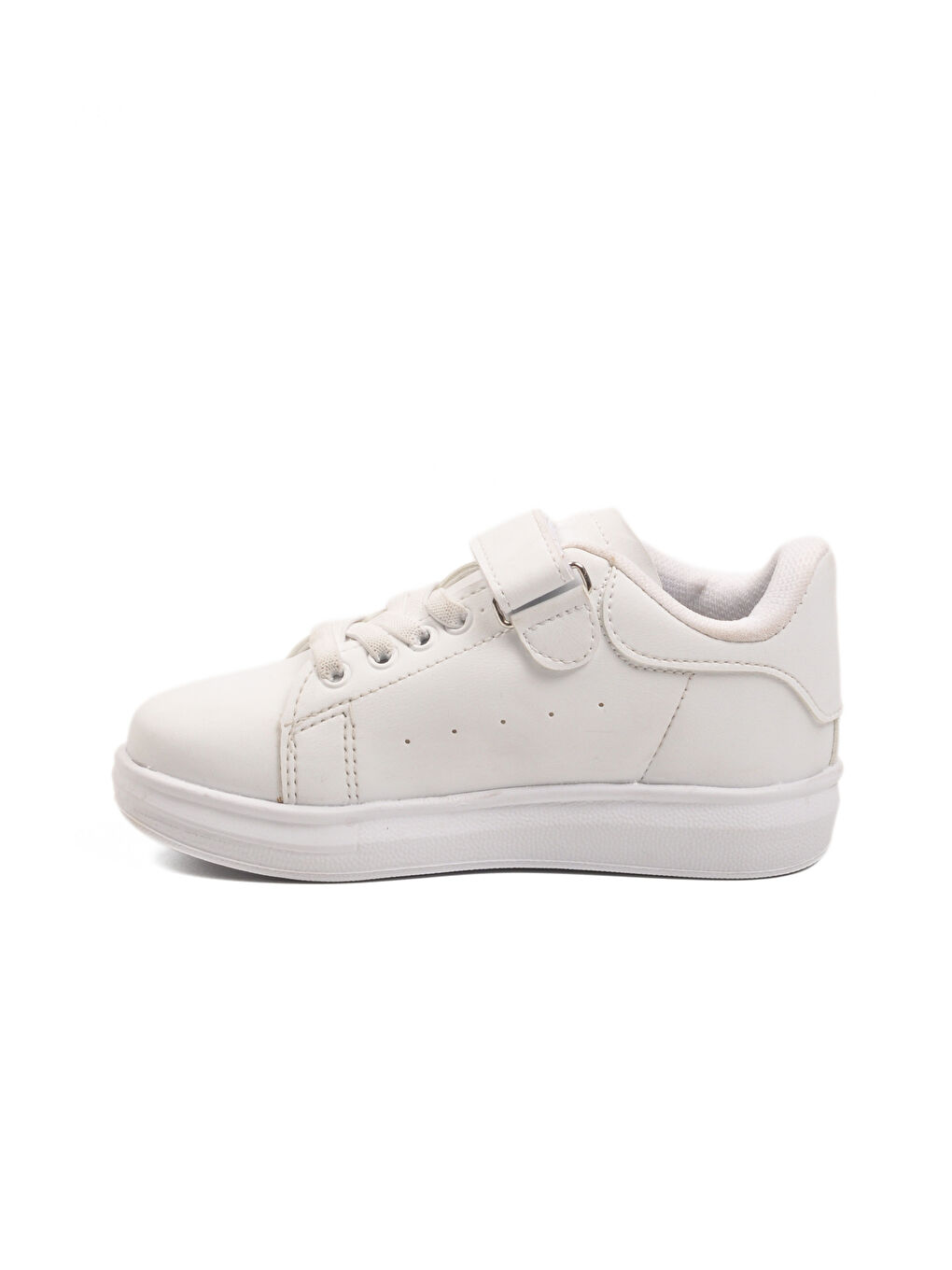 Beyaz Cırtlı Hafif Esnek Unisex Çocuk Spor Ayakkabı 2540-26K P-1