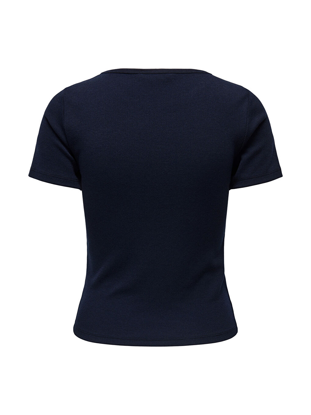 Lacivert Onlelva Slim Fit Yuvarlak Yaka Kadın T Shirt 15342939-5