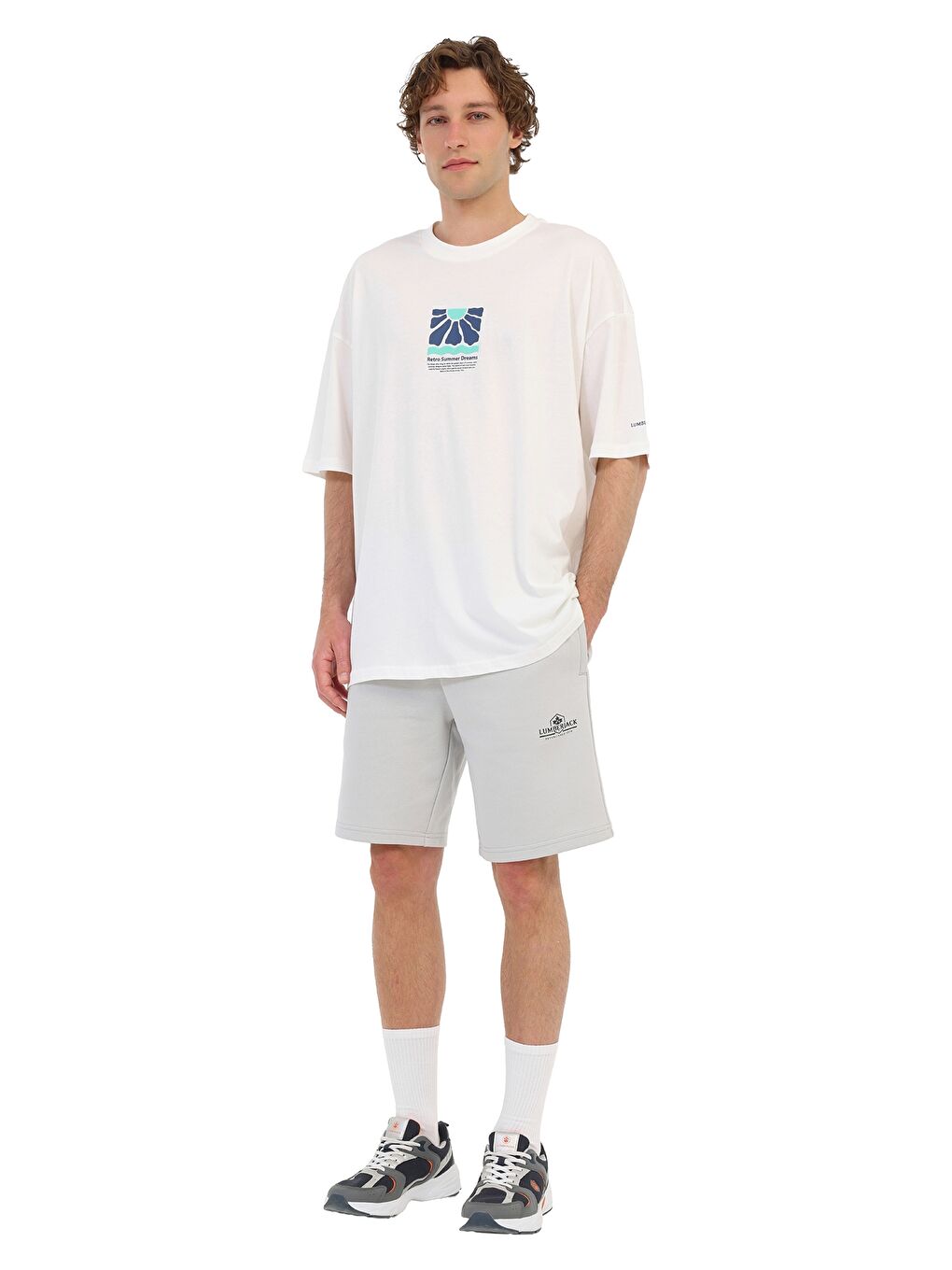 Beyaz Erkek Kısa Kol T-Shirt-2