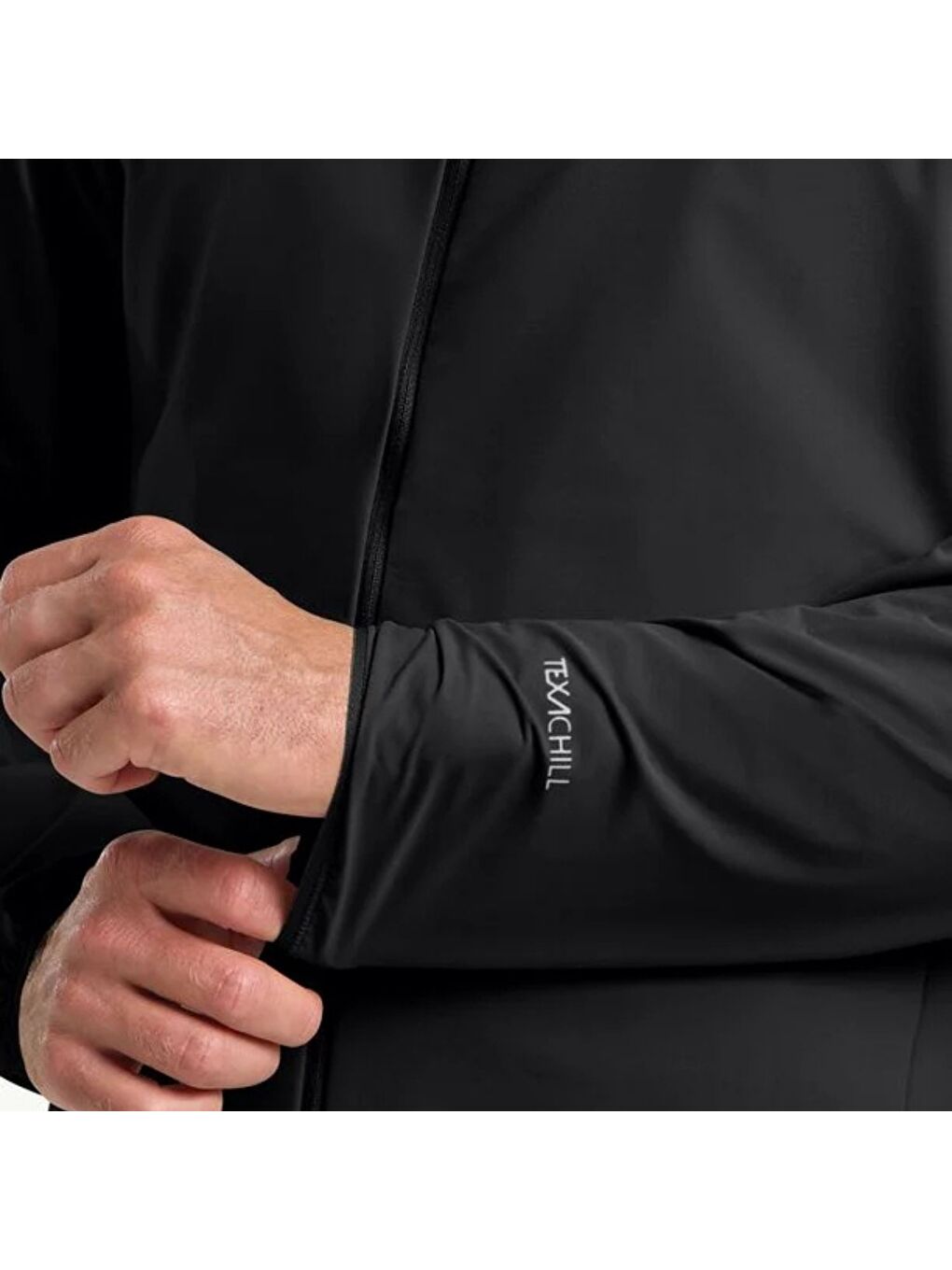 Prelight Stride Erkek Siyah Outdoor Fermuarlı Sweatshirt-1