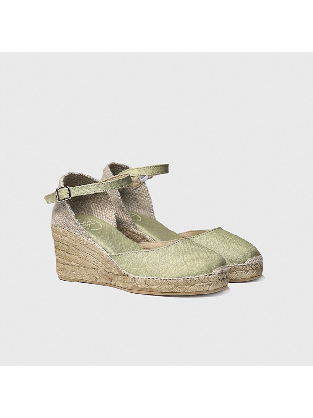 Yeşil Kadın Sandalet Caldes Oliva-1