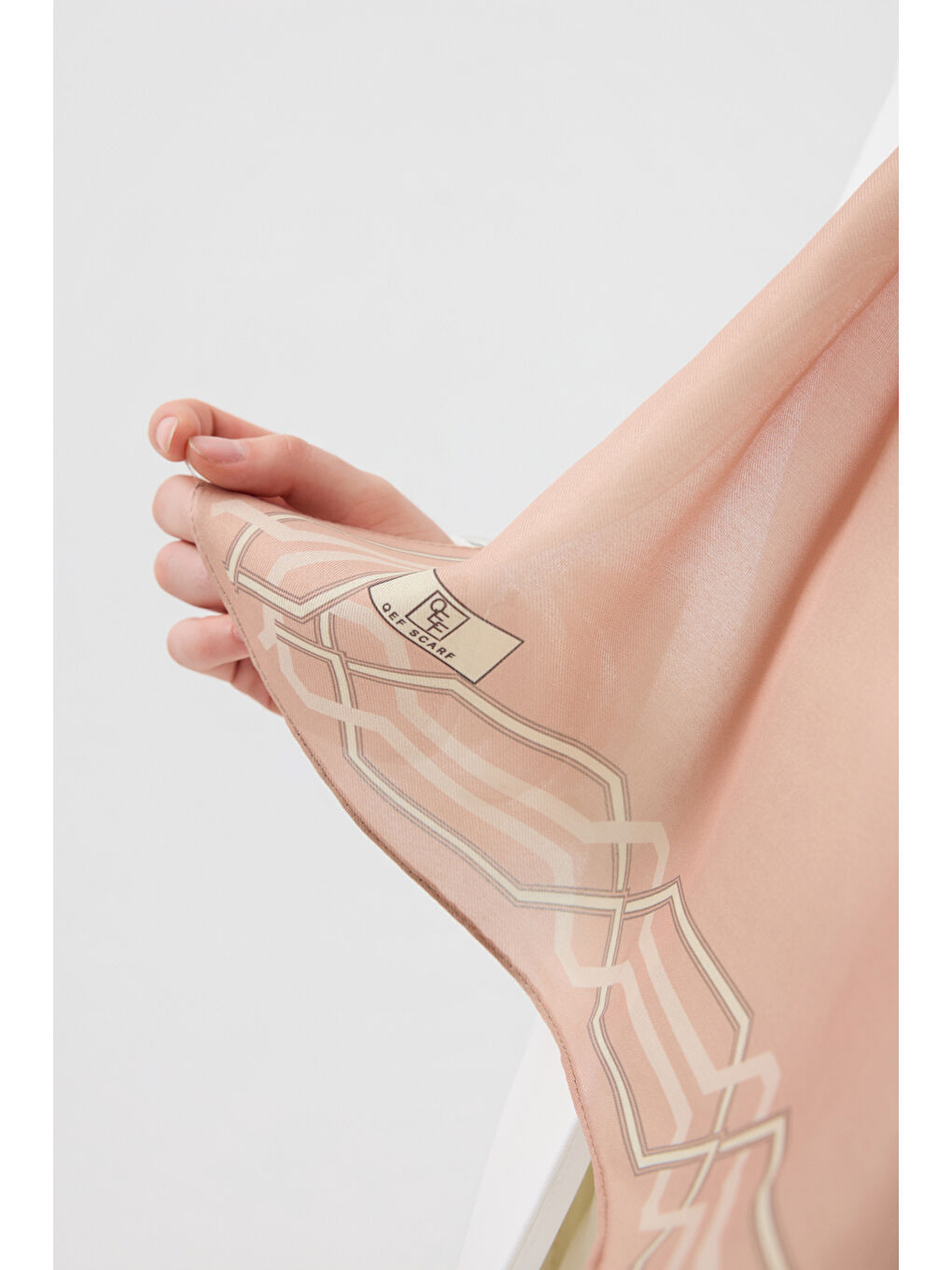 Pembe Pamuk Twill Şal İnterlock Pudra-4