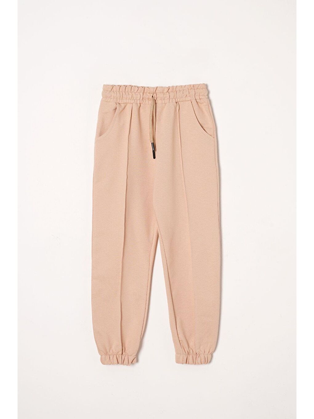 Bej Kapüşonlu Daısy Flowrs Leaf Baskılı Kız Çocuk İkili Takım-5