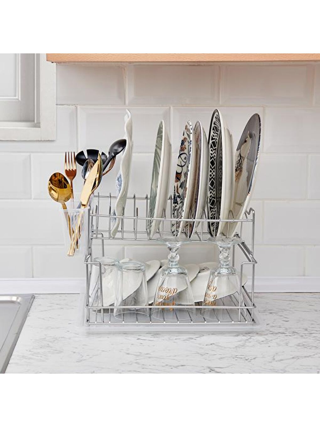 Ekru KB010 Kompakt Bulaşıklık - Krom-3