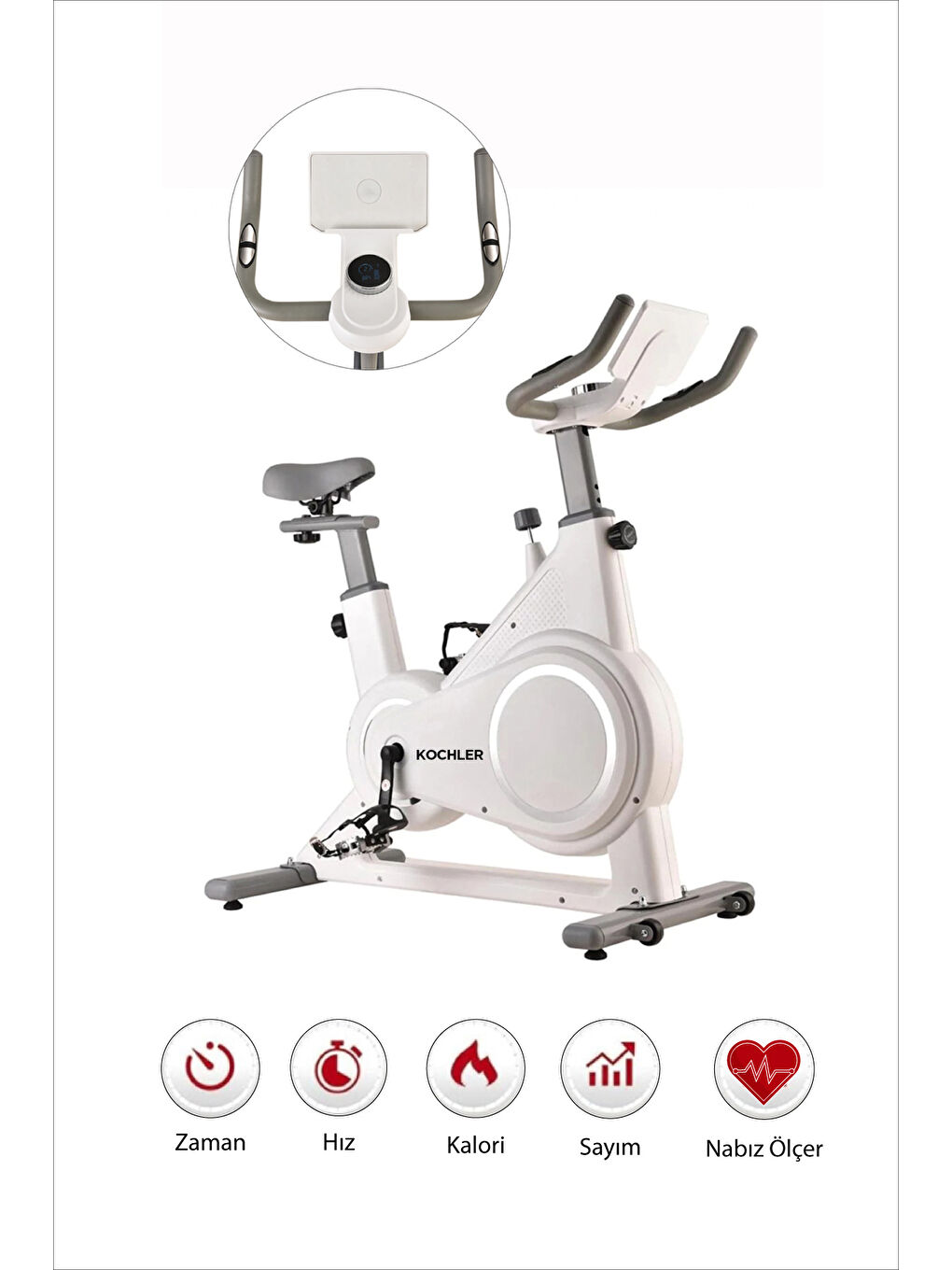 Karışık Dijital Manyetik Akıllı Egzersiz Bisikleti - Kondisyon Bisikleti - Nabız Ölçer Kondisyon Aleti