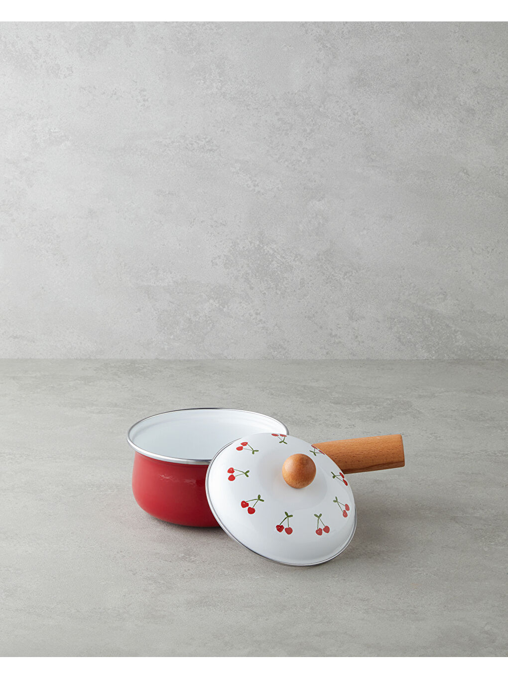 Cherry Dream Emaye Sos Tenceresı 1,6L Beyaz-1