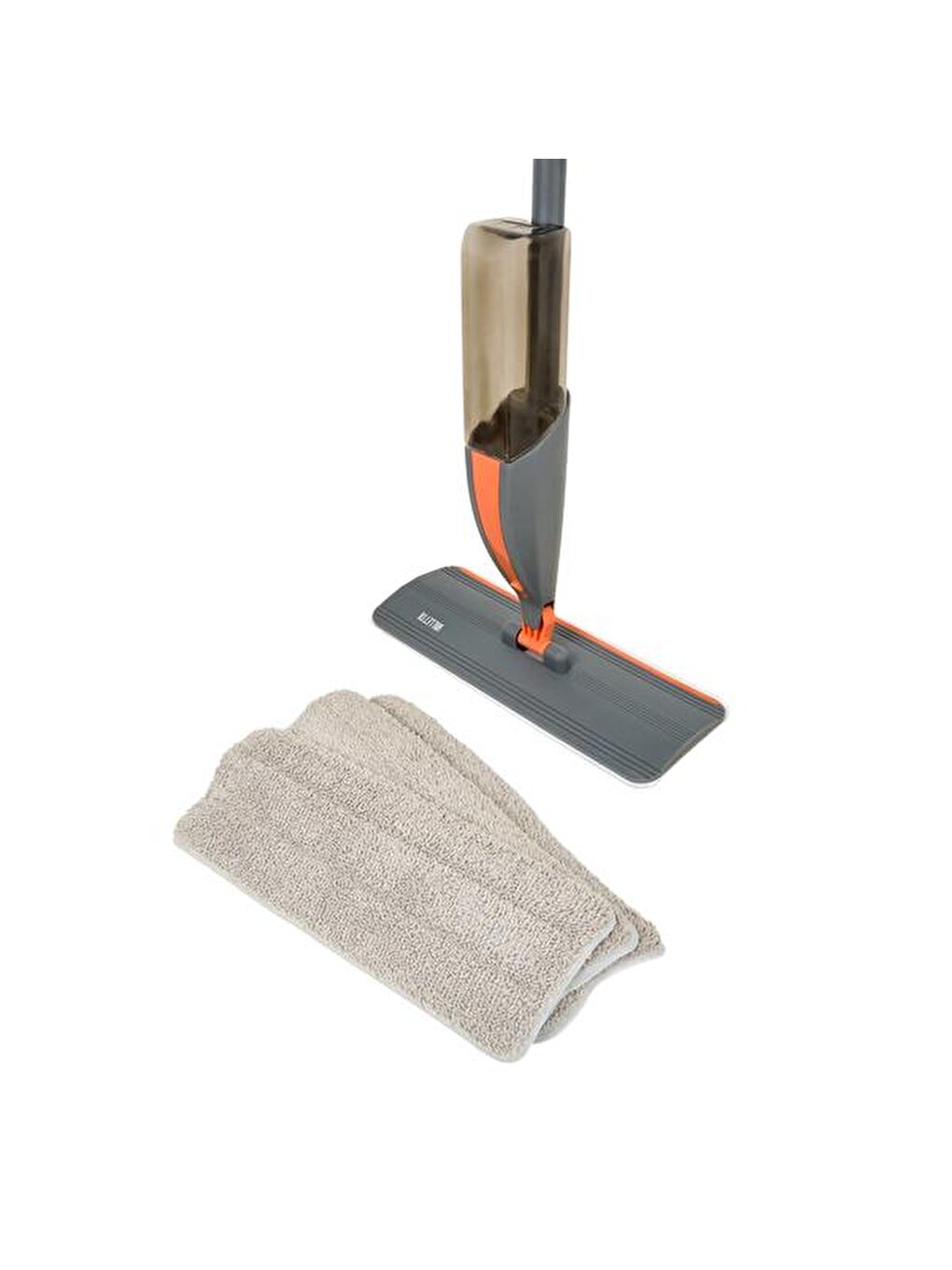 Prandelli Sprey Mop ve 4 Adet Mikrofiber Mop Bez - Antrasit - 127 cm-3