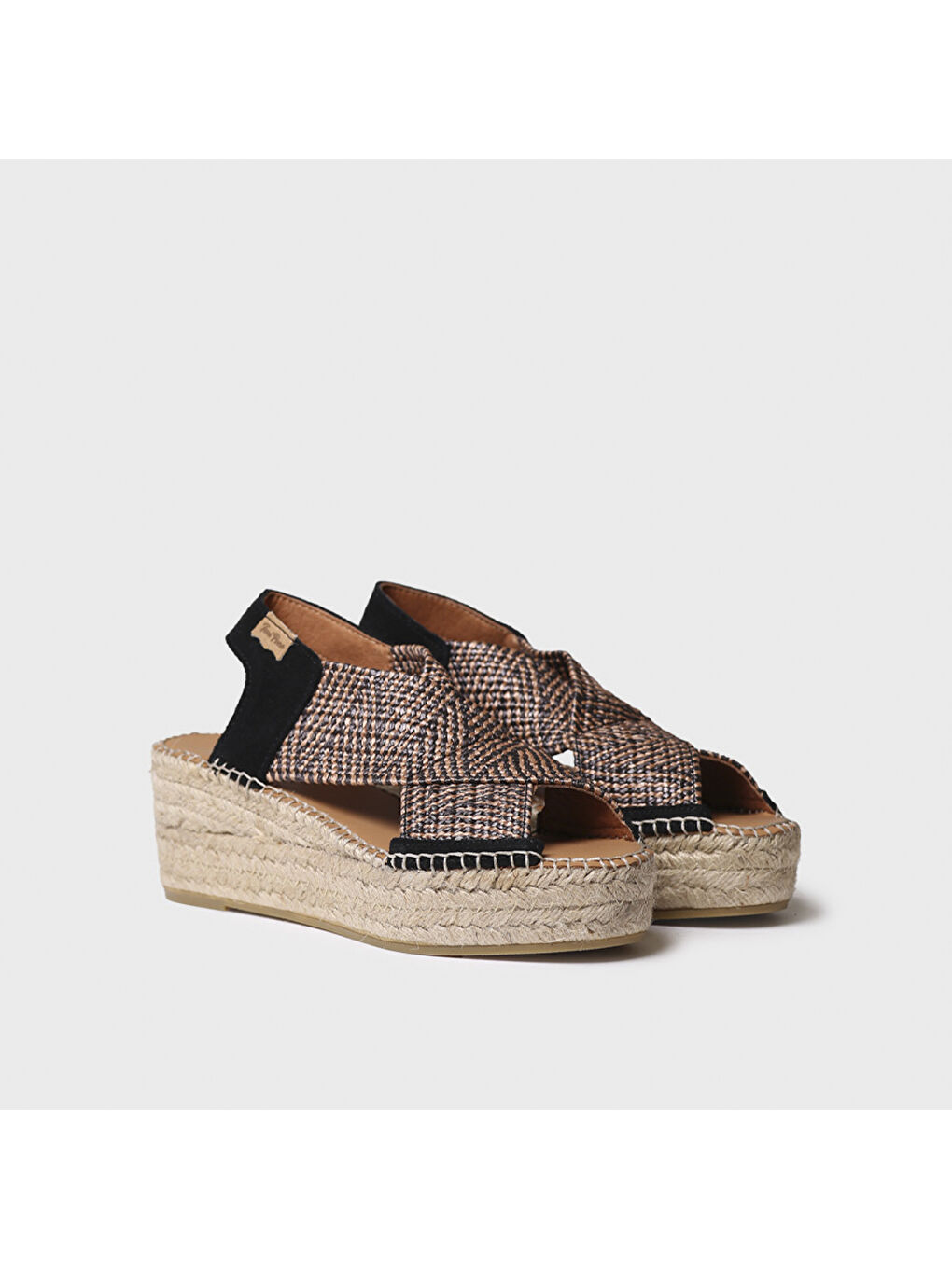 Siyah Kadın Sandalet Masai Negre-1