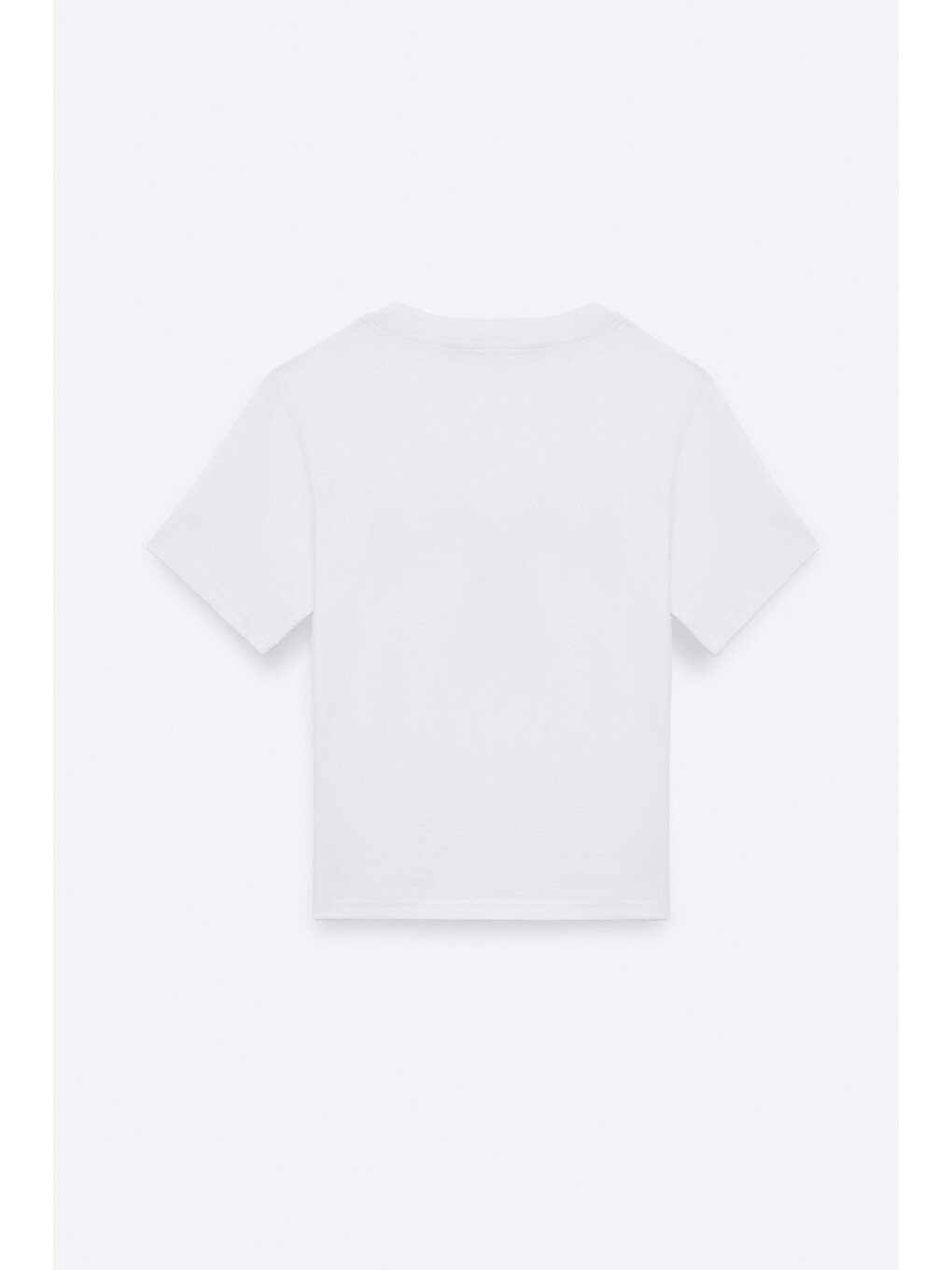 Beyaz LAZZIAR Kadın Oversize Bisiklet Yaka BEYAZ T-Shirt-2