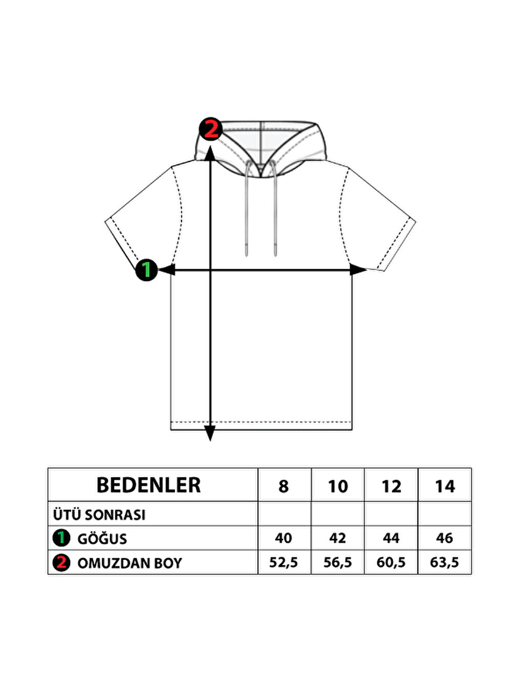 Mavi Erkek Çocuk Kapüşonlu Baskılı Tişört-1