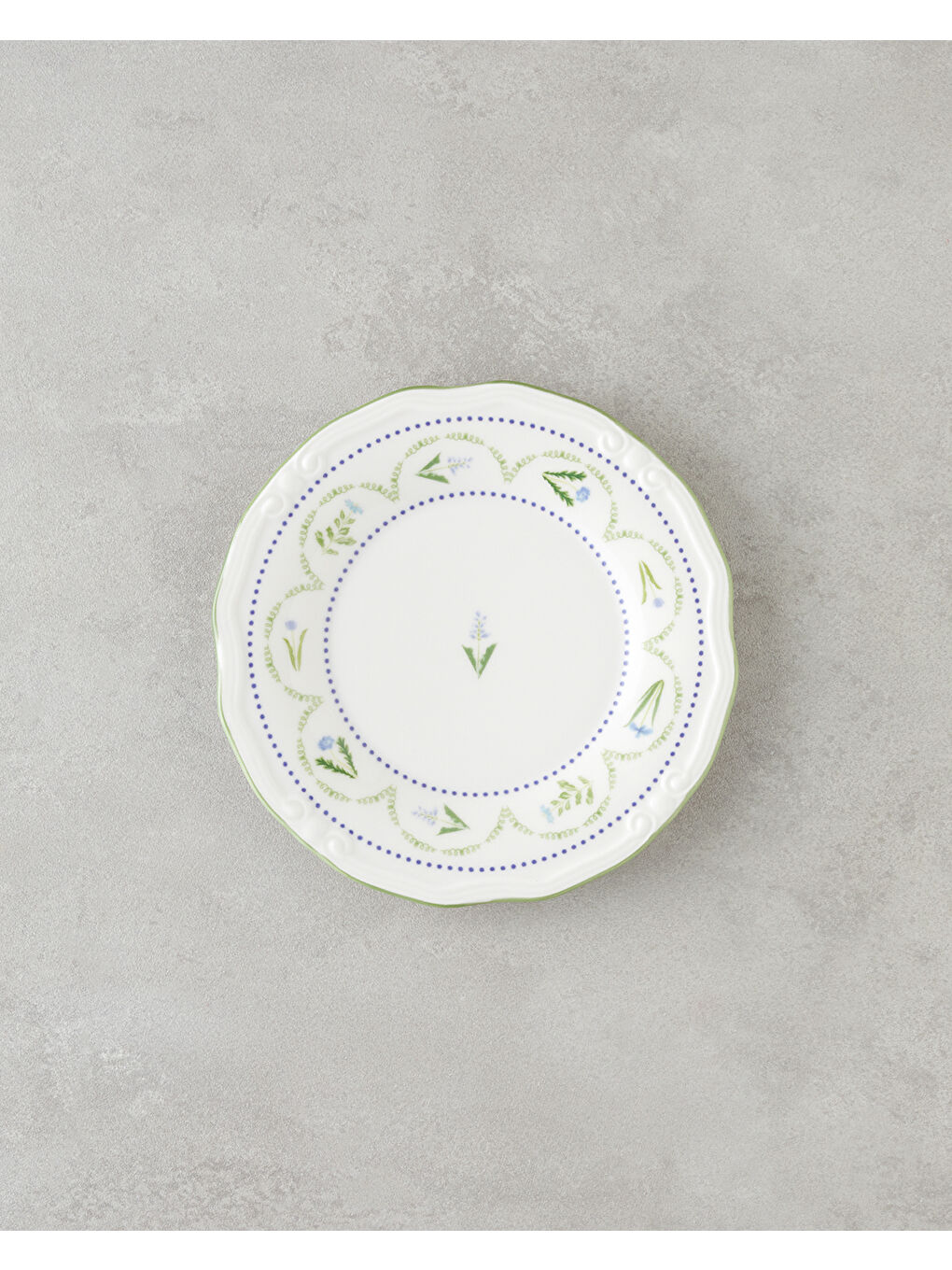 Lavender Porselen Kahvaltı Takımı 12 Parça 6 Kişilik Yeşil-Mavi-3