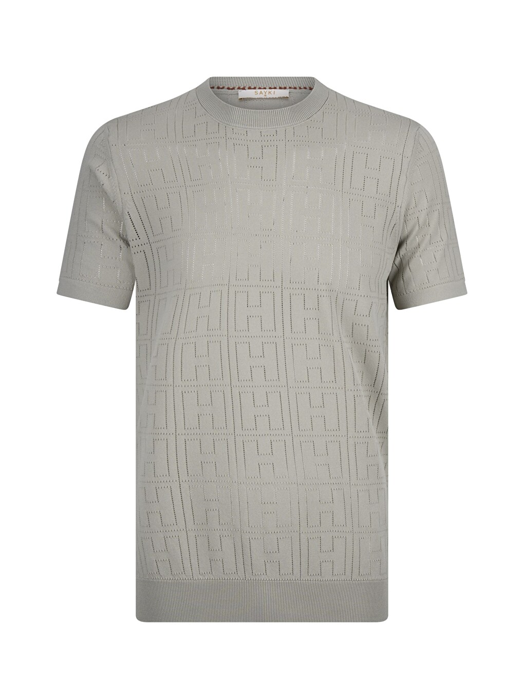 Haki Regular Fit Bisiklet Yaka Rayon Tişört