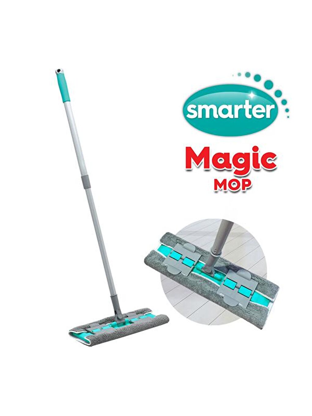 Magic Mop Yer Temizlik Sistemi - Yeşil - 124x38x13 cm-3
