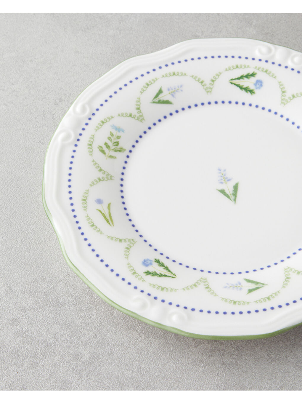 Lavender Porselen Kahvaltı Takımı 12 Parça 6 Kişilik Yeşil-Mavi-4