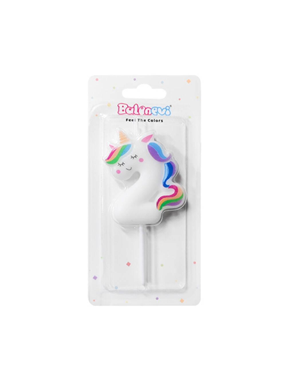 Beyaz 2 Rakamı Figür Parti Mumu-1