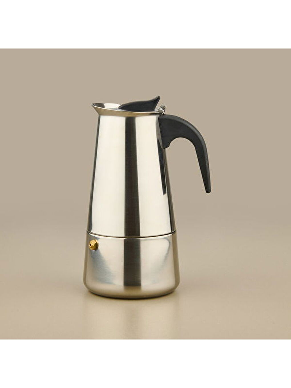 6 Fincanlık Paslanmaz Çelik Moka Cezve - Gri / Siyah-2