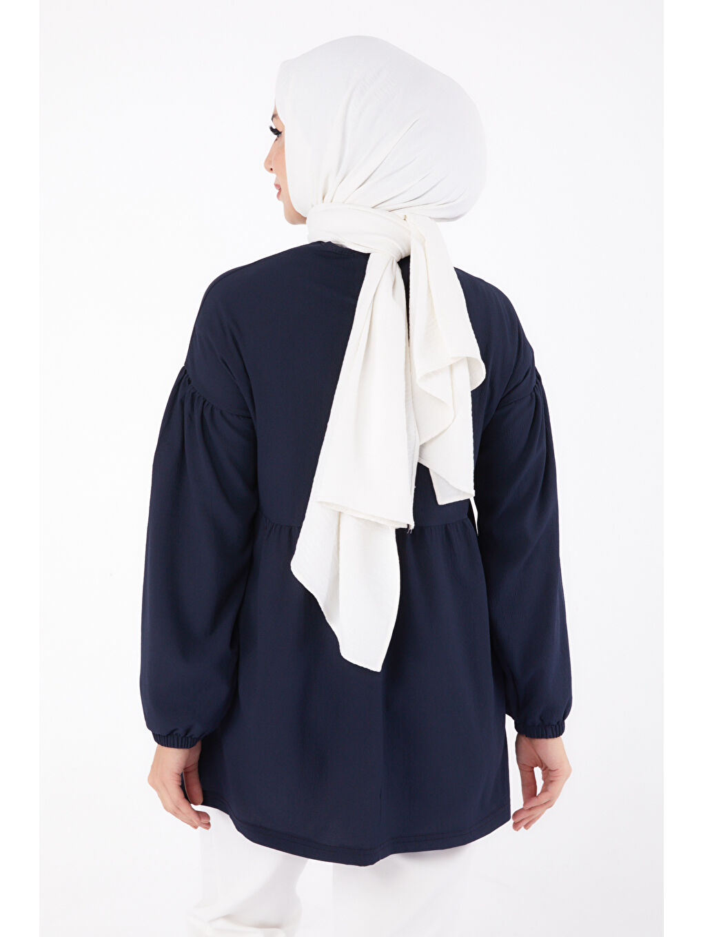 Taşlı Tunik Lacivert - 13294-3