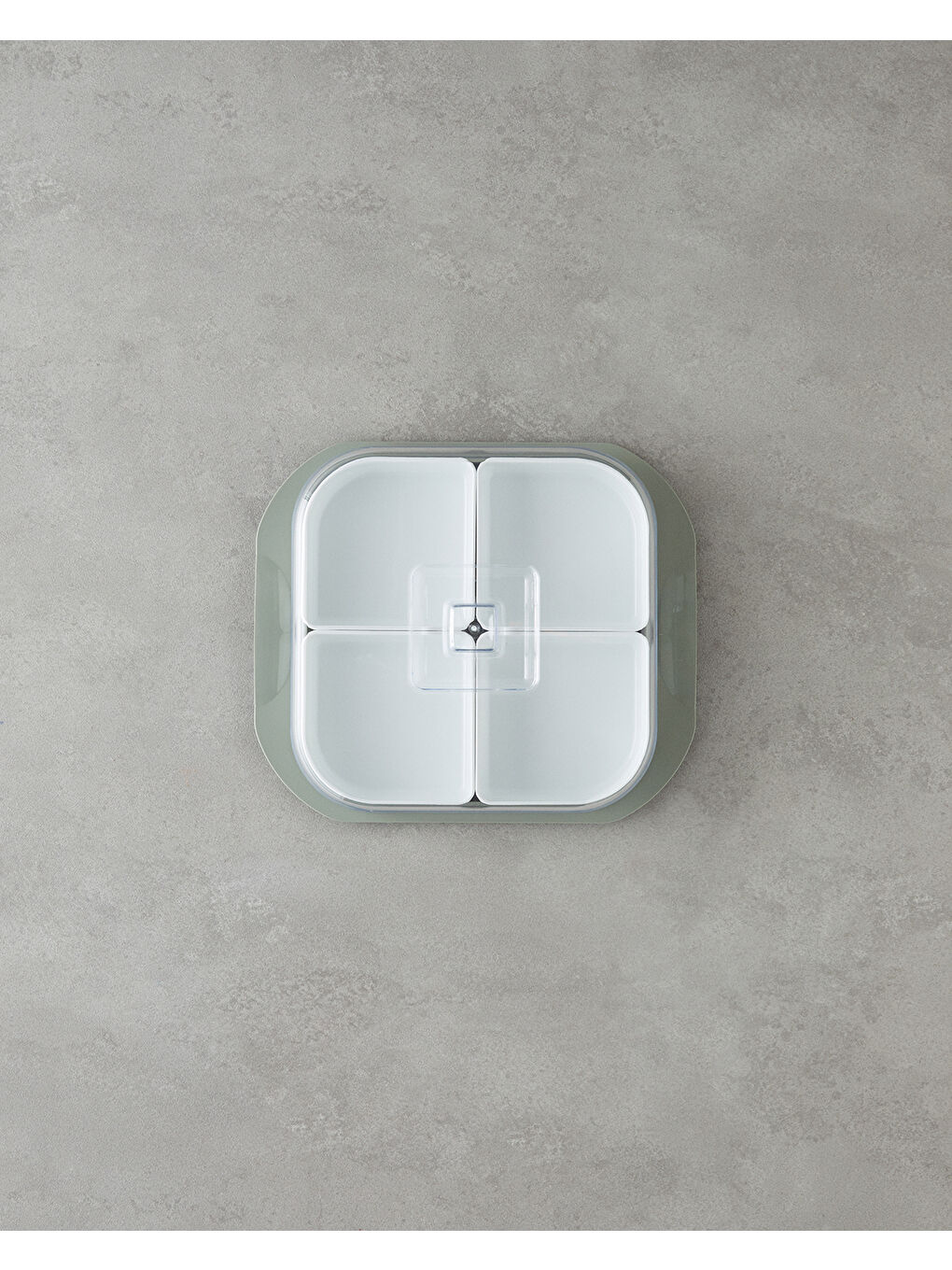 Daisy Plastik 4 Bölmeli Kahvaltılık 26x23 cm Yeşil-2