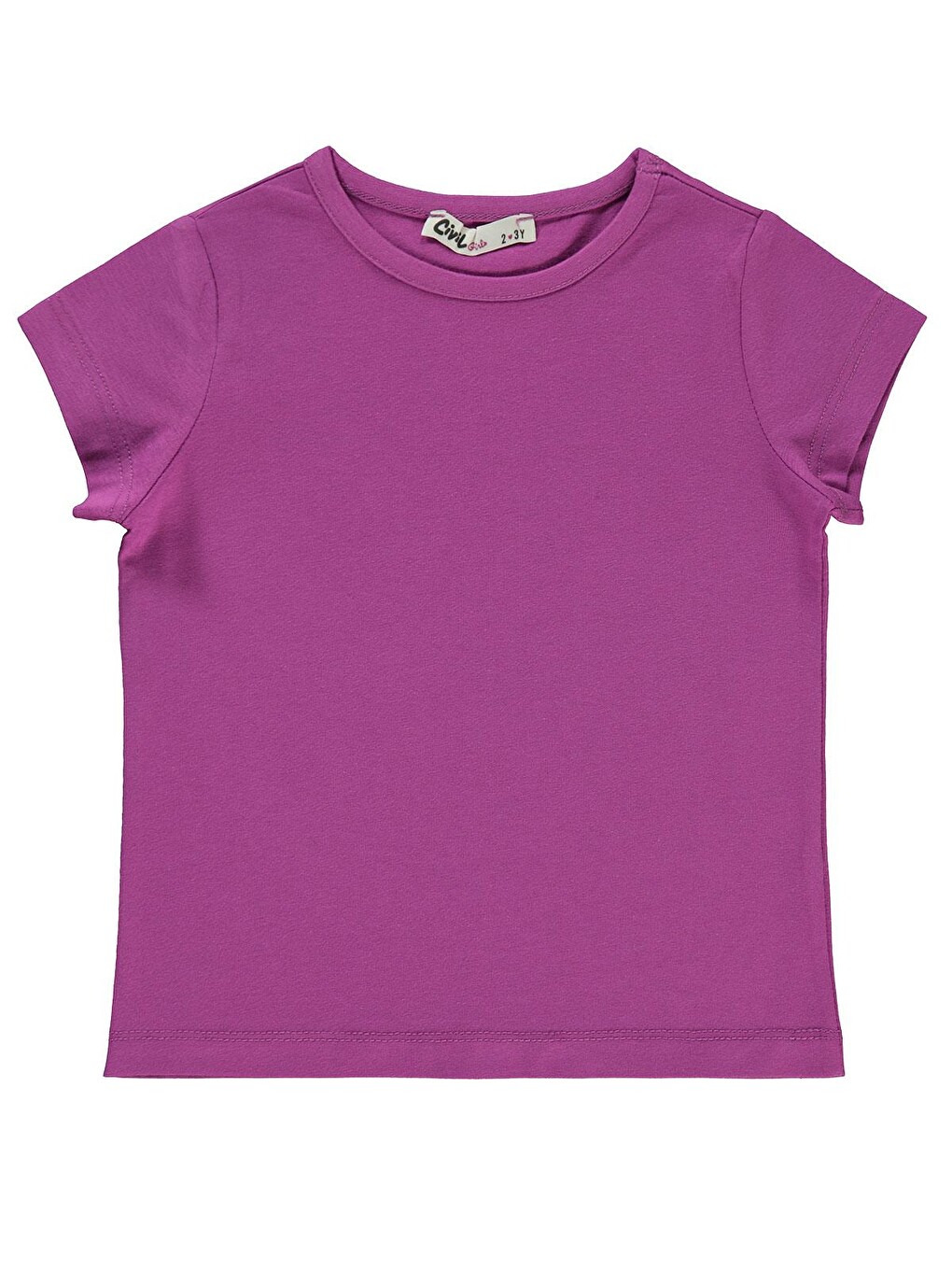 Mor Girls Basic 2-5 Yaş Tişört - Lila