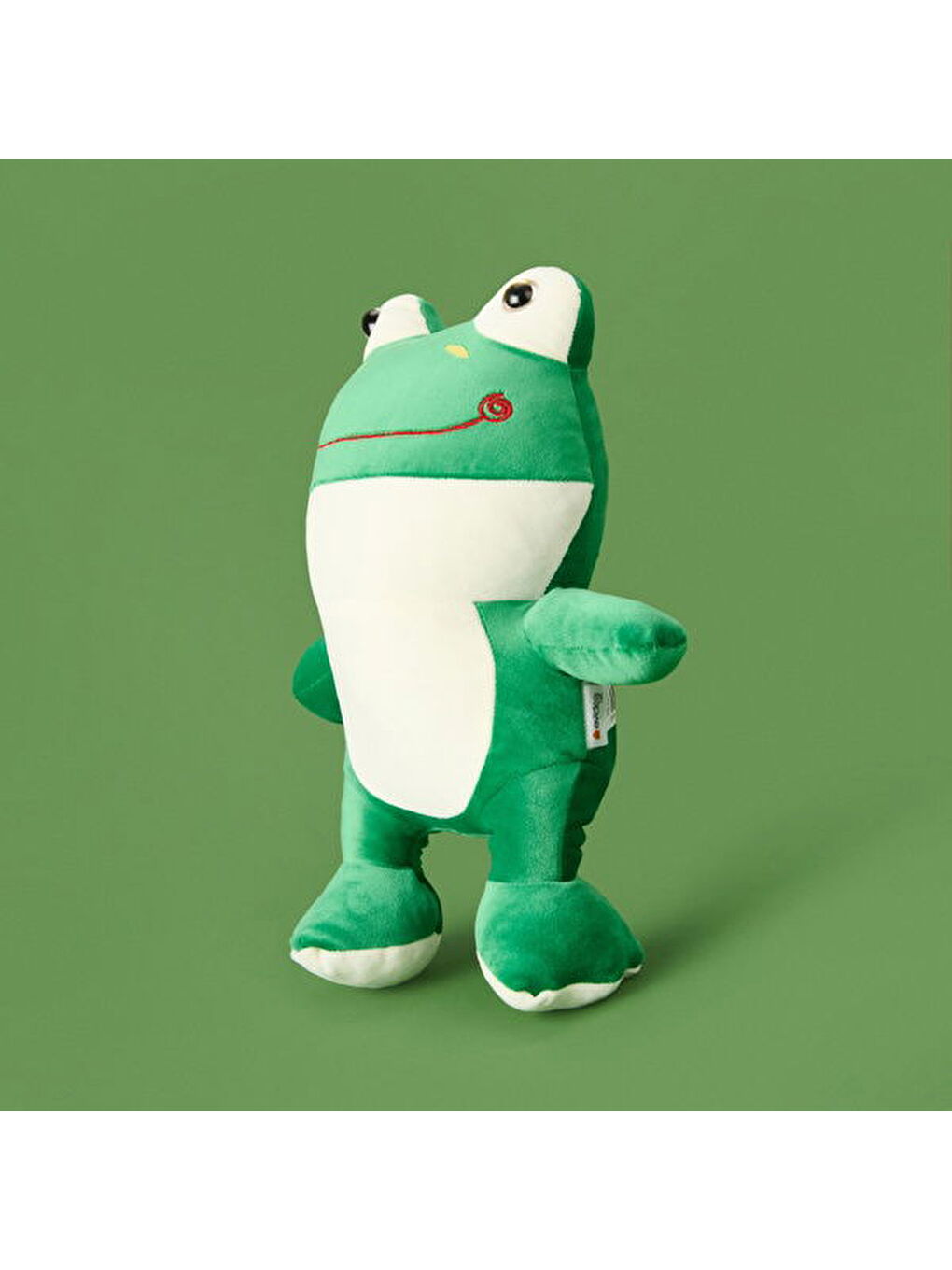 Soft Kurbağa Figürlü Yastık - Yeşil - 35x20 cm-2