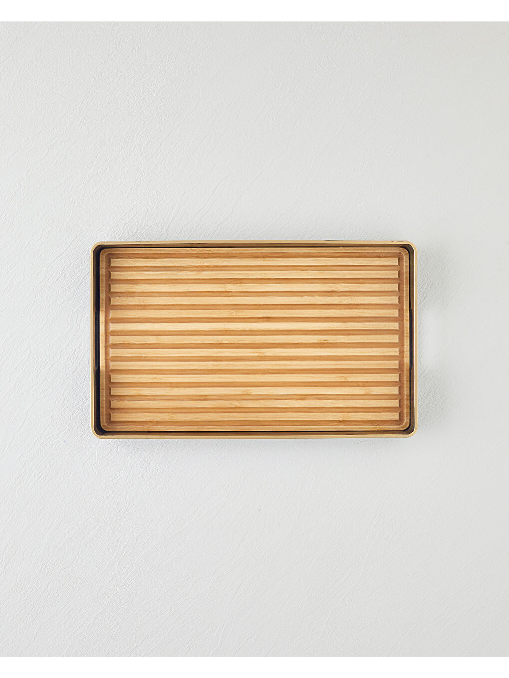 Kahverengi Rea Dekoratif Tepsi 24x40 cm Kahve