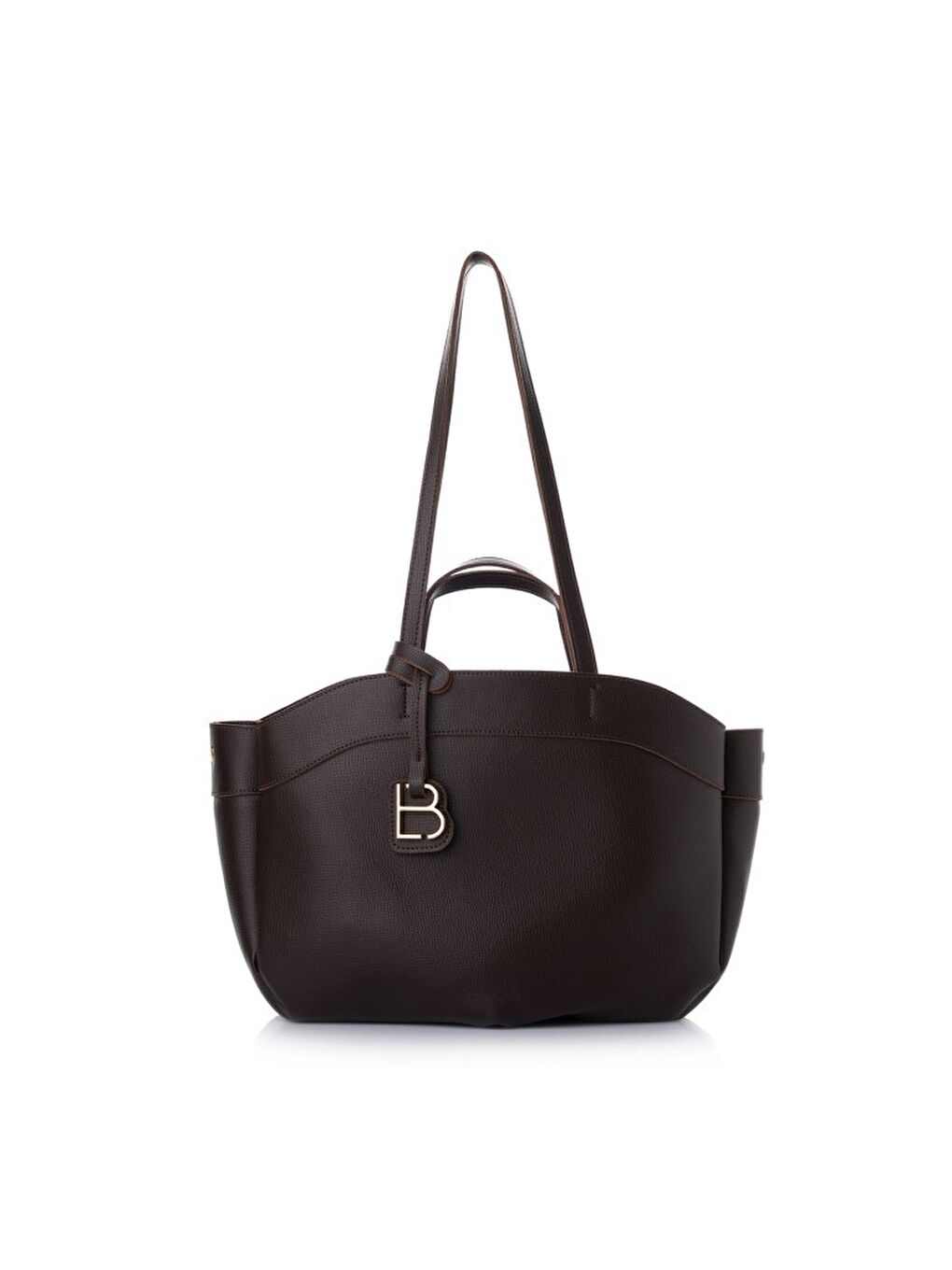 Kahverengi Isla Deri Kadın Omuz Çantası