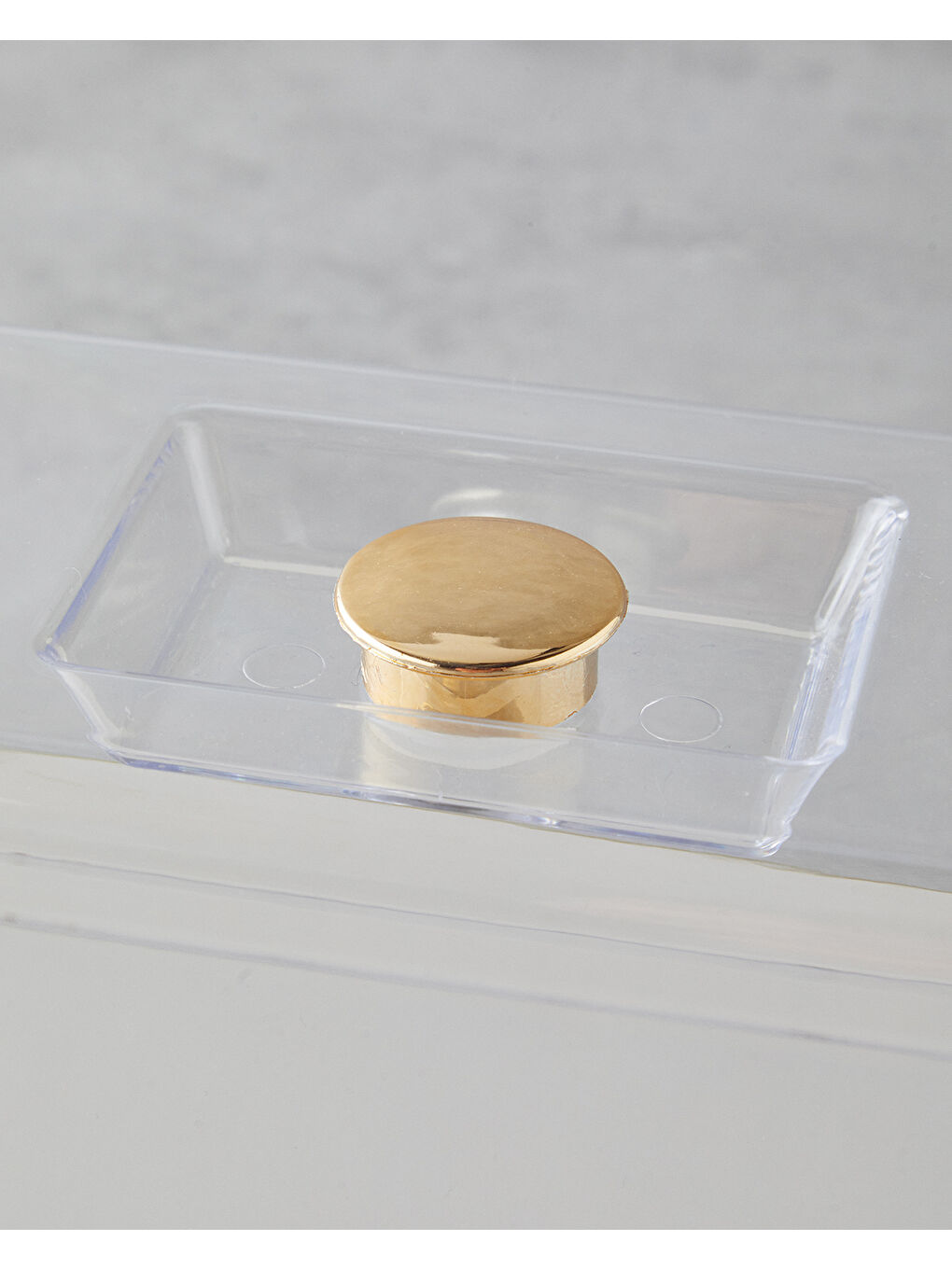 Sarı Lustre Cam Kapaklı Kek Standı 36,5x17,5 cm Krem-Gold-2